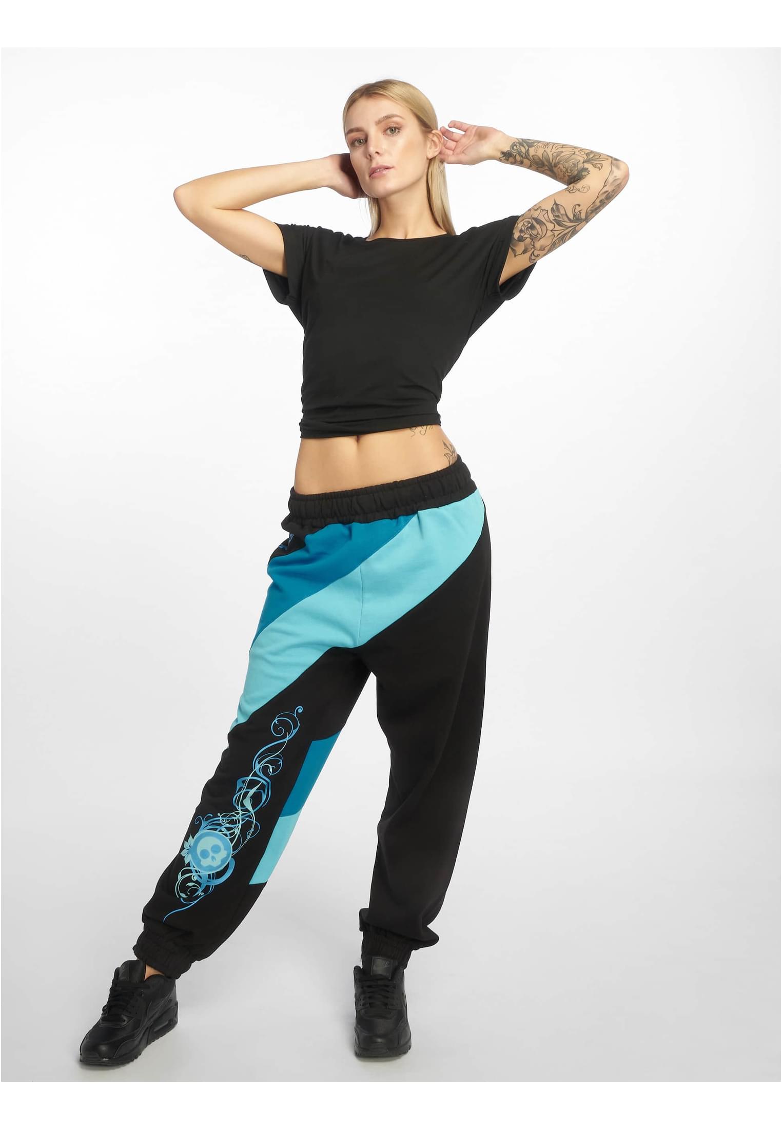 Skull Sweatpants black/turquoise L - variant image 2