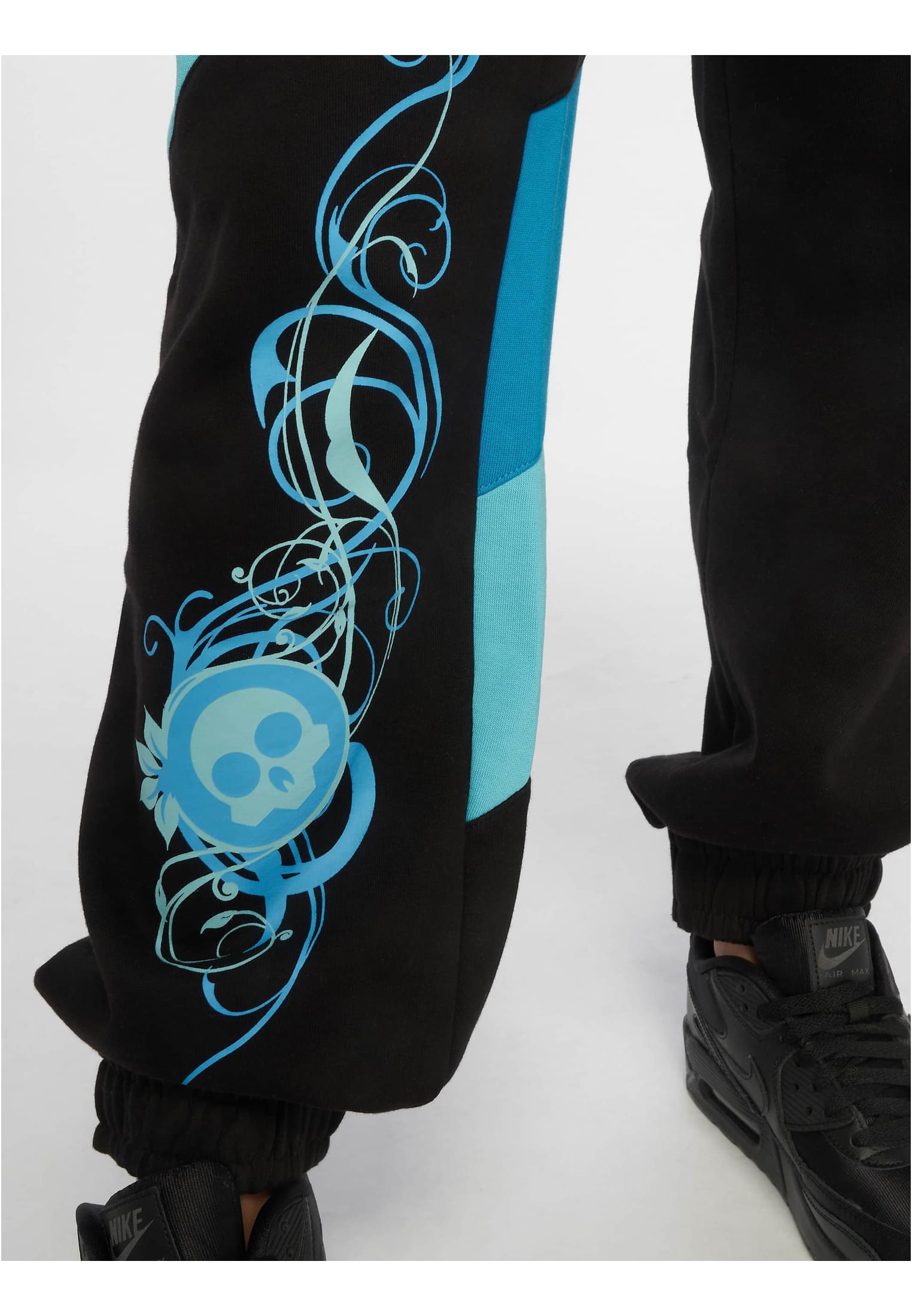 Skull Sweatpants black/turquoise L - variant image 5