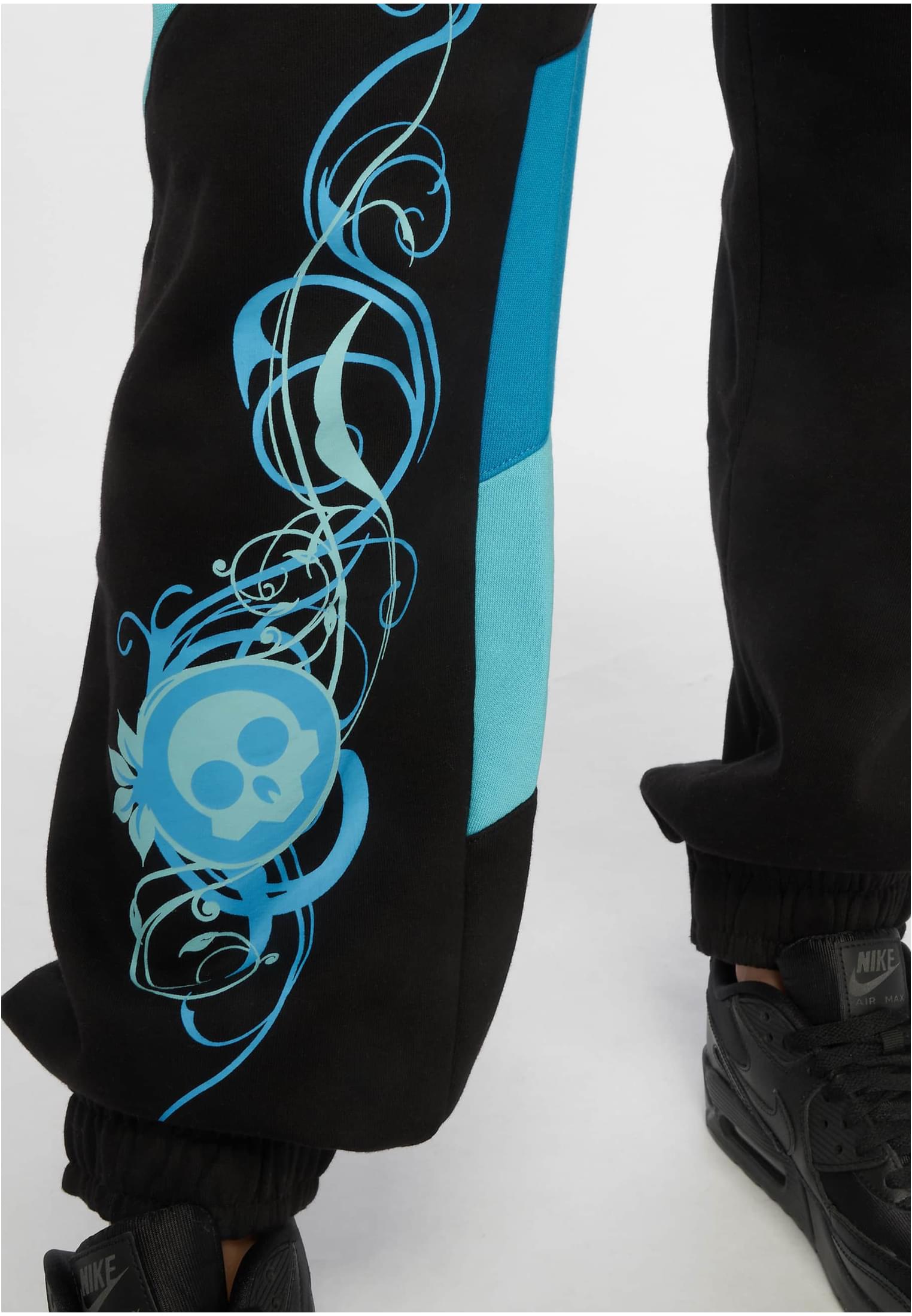 Skull Sweatpants black/turquoise L - variant image 6