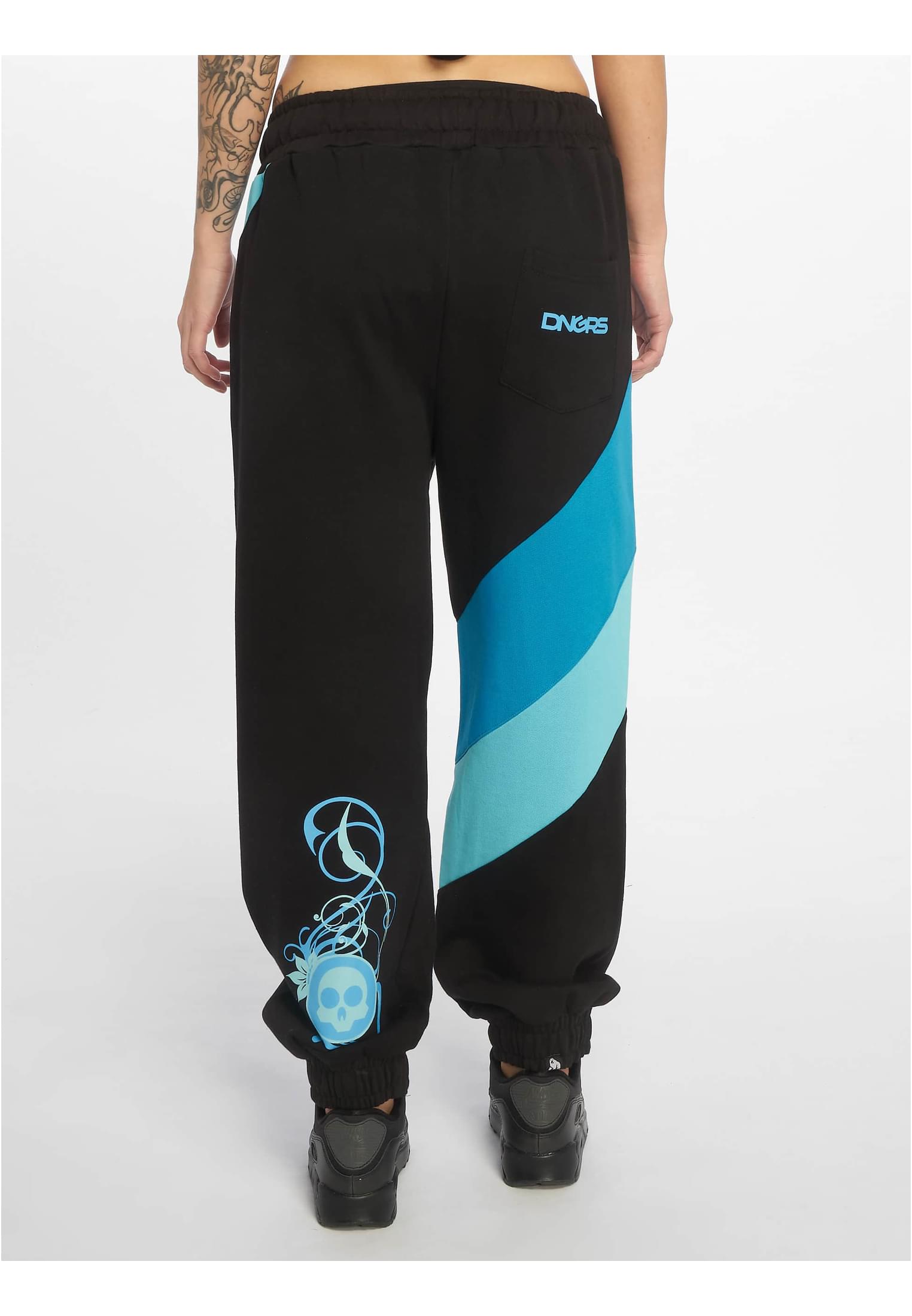 Skull Sweatpants black/turquoise L - variant image 1