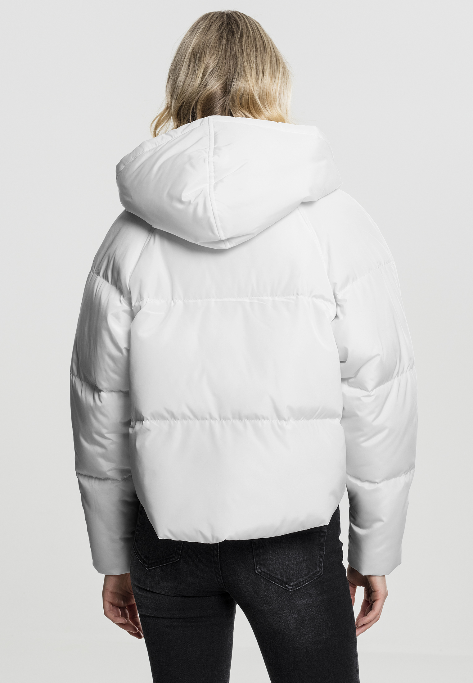 Ladies Hooded Oversized Puffer Jacket offwhite L - variant image 2
