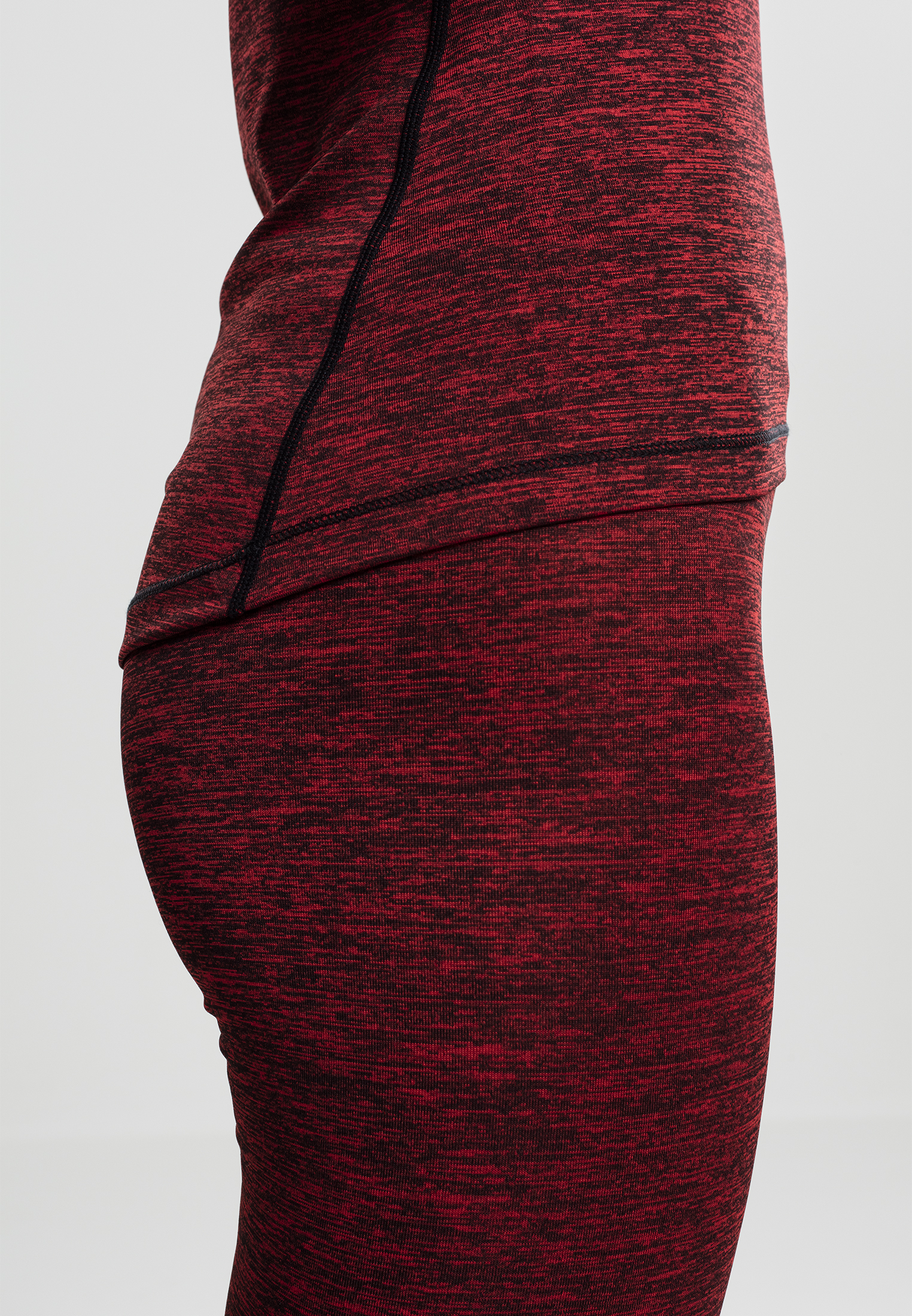 Ladies Active Melange Trainings Top red/black/black L - variant image 7
