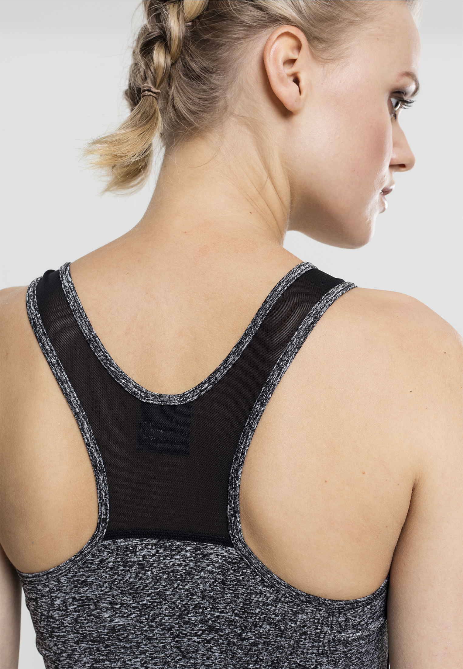 Ladies Active Melange Trainings Top charcoal/white/black L - variant image 4