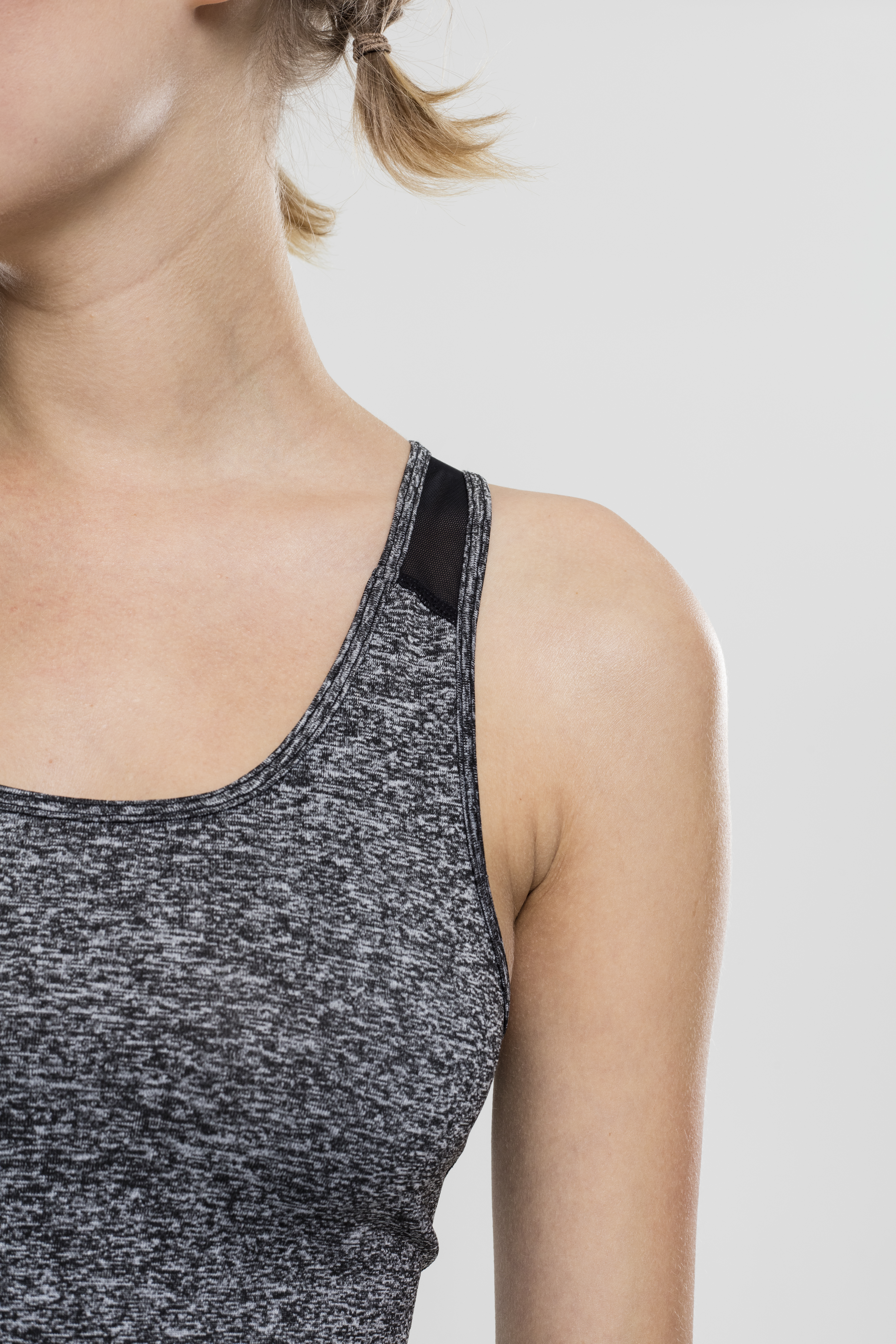 Ladies Active Melange Trainings Top charcoal/white/black L - variant image 6