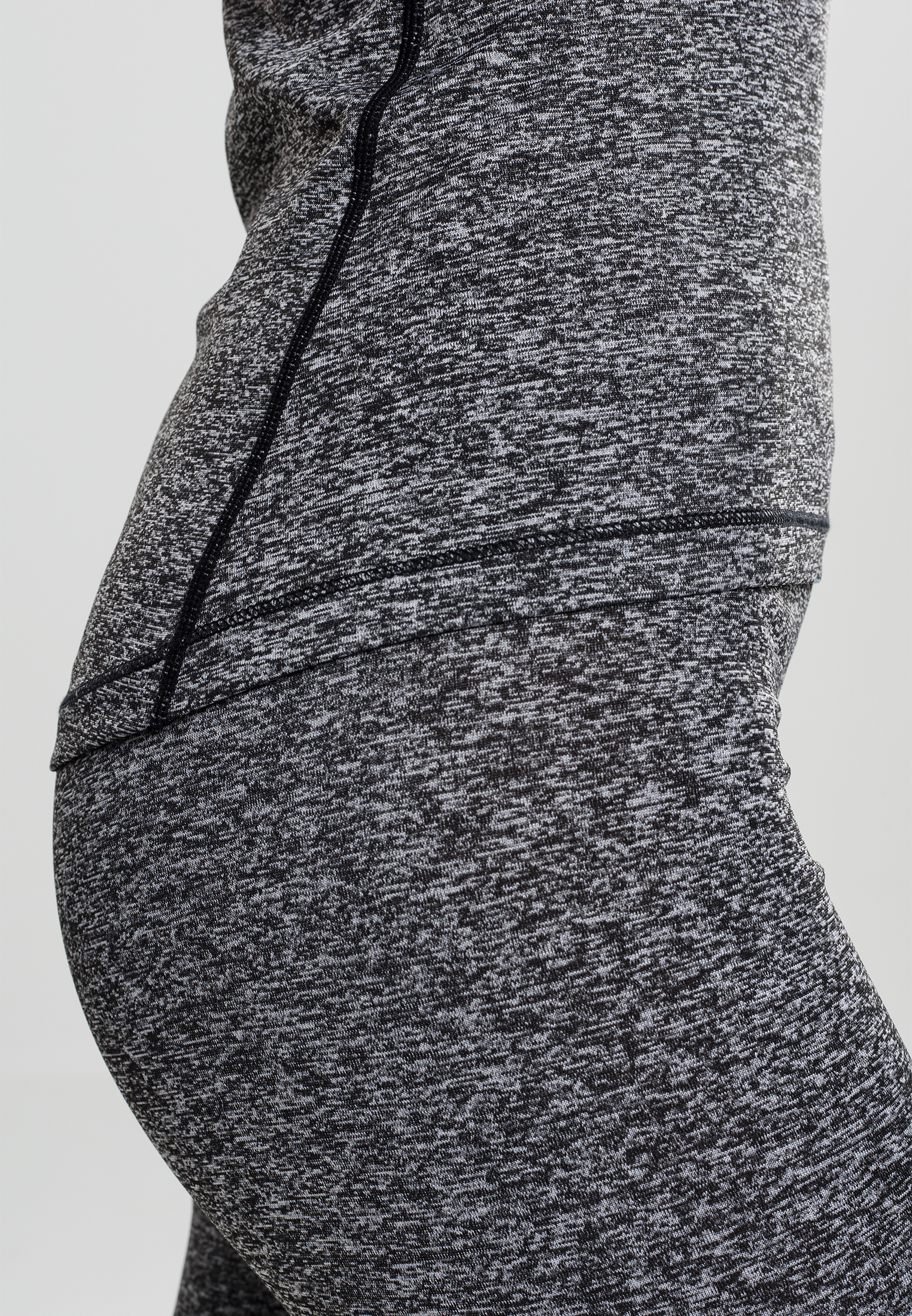Ladies Active Melange Trainings Top charcoal/white/black L - variant image 7