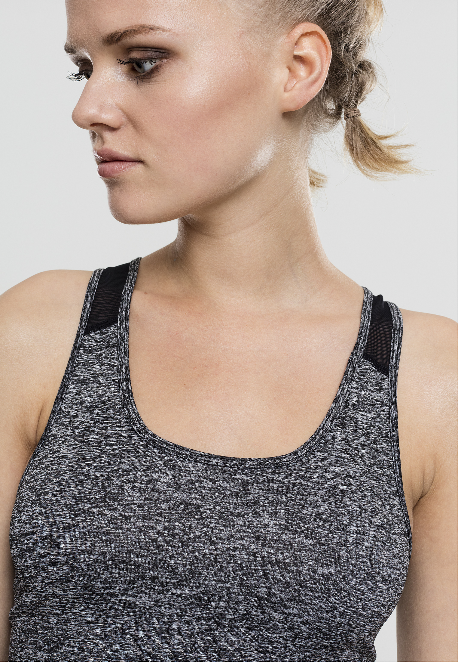 Ladies Active Melange Trainings Top charcoal/white/black L - variant image 5
