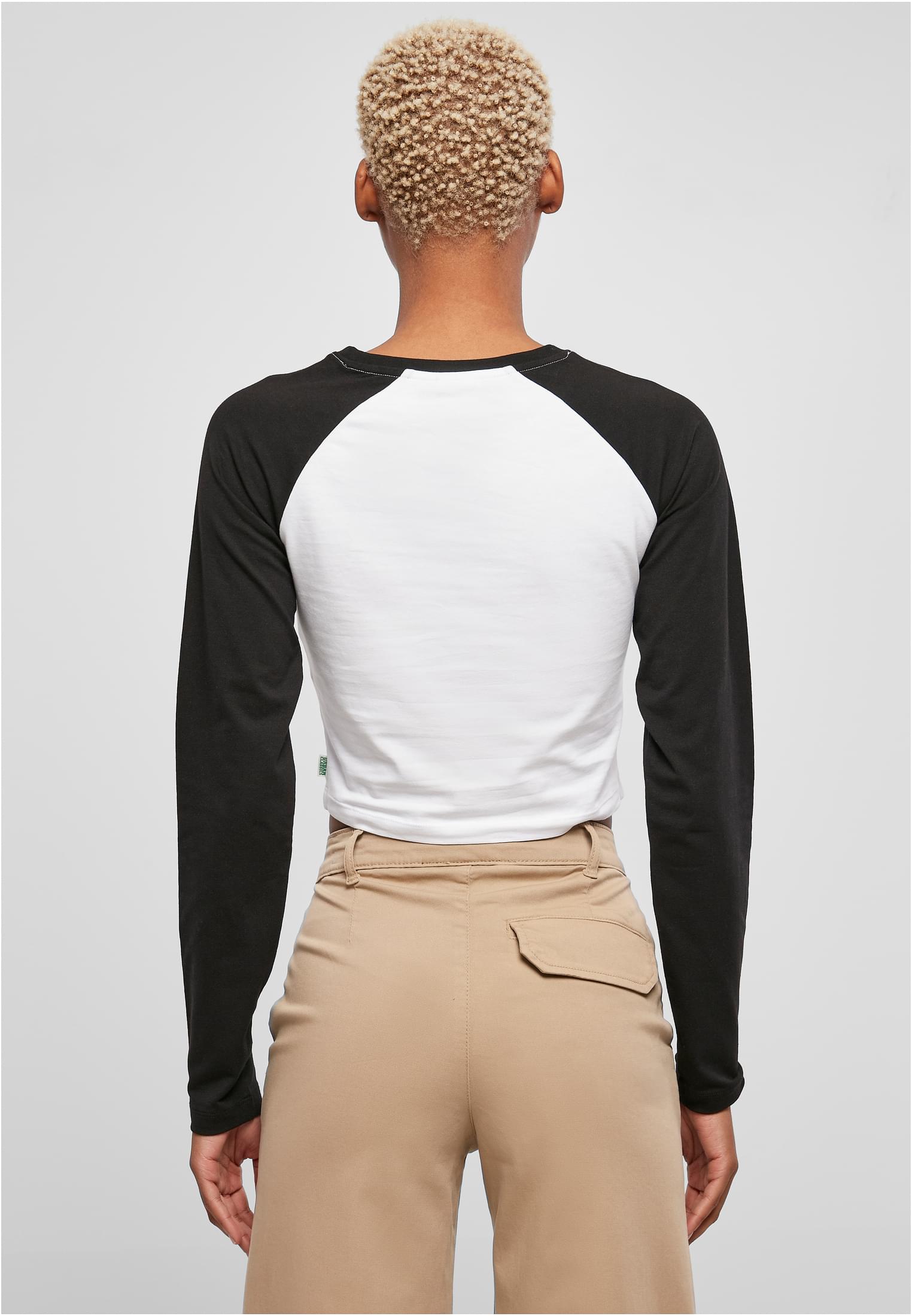 Femmes Organique Coupe-vent Retro Longsleeve Blanc/Noir 3XL
 - variant image 2