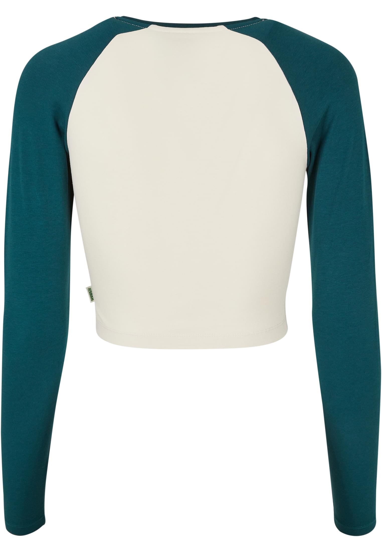 Dames Organiques Coupe Crotée Retro Baseball Longsleeve blanchesable/jasper S
 - variant image 1