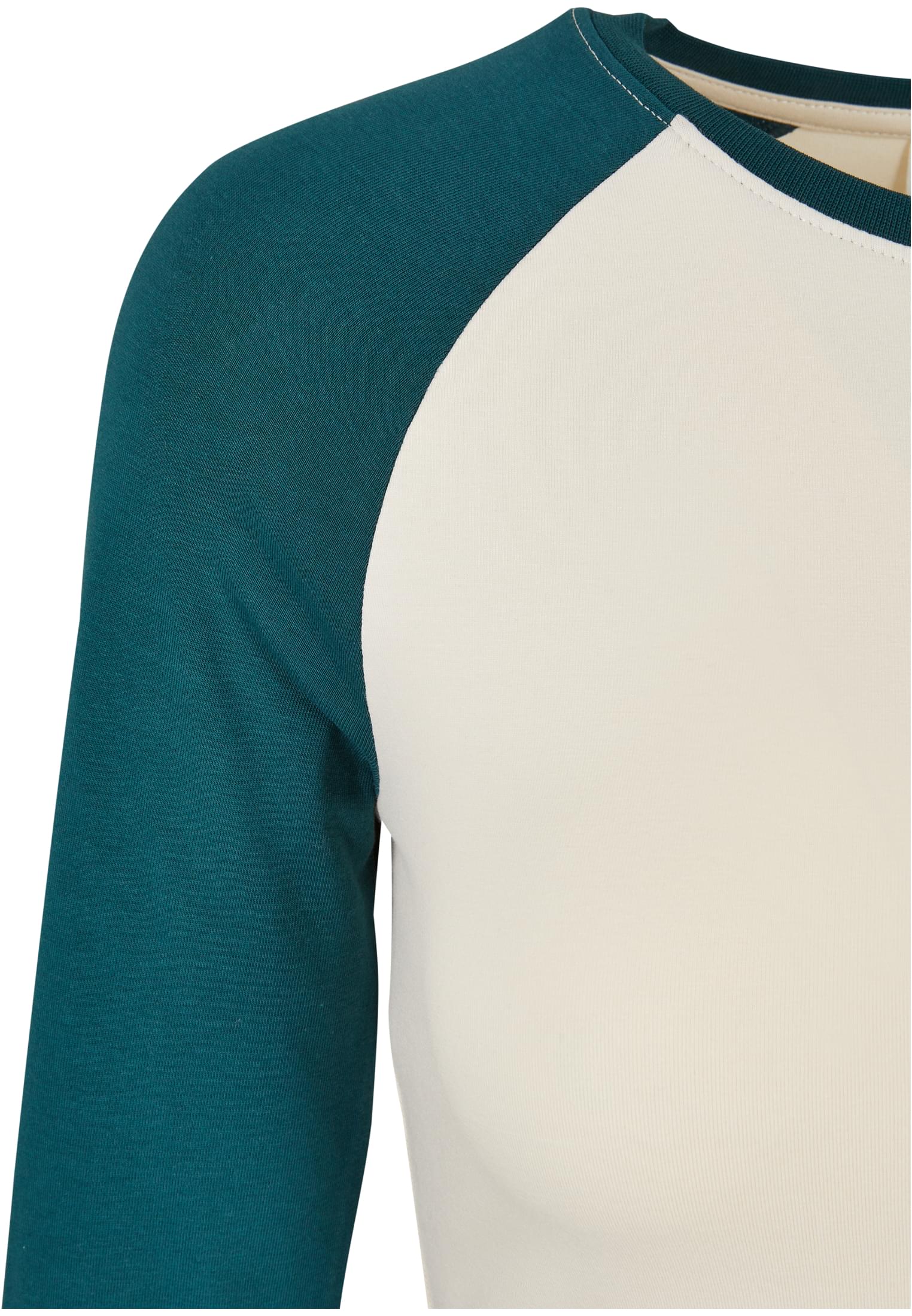 Dames Organiques Coupe Crotée Retro Baseball Longsleeve blanchesable/jasper S
 - variant image 3
