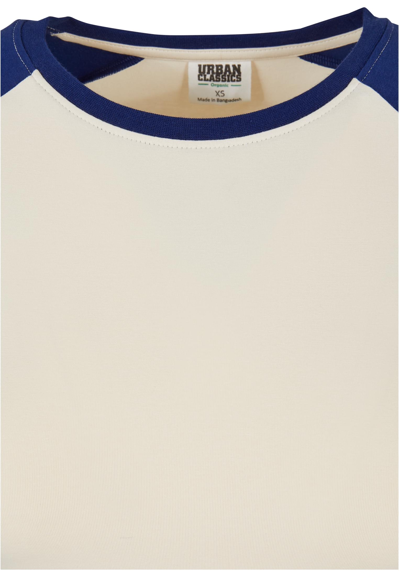 Ladies Organic Cropped Retro Baseball Longsleeve whitesand/spaceblue 3XL - variant image 7
