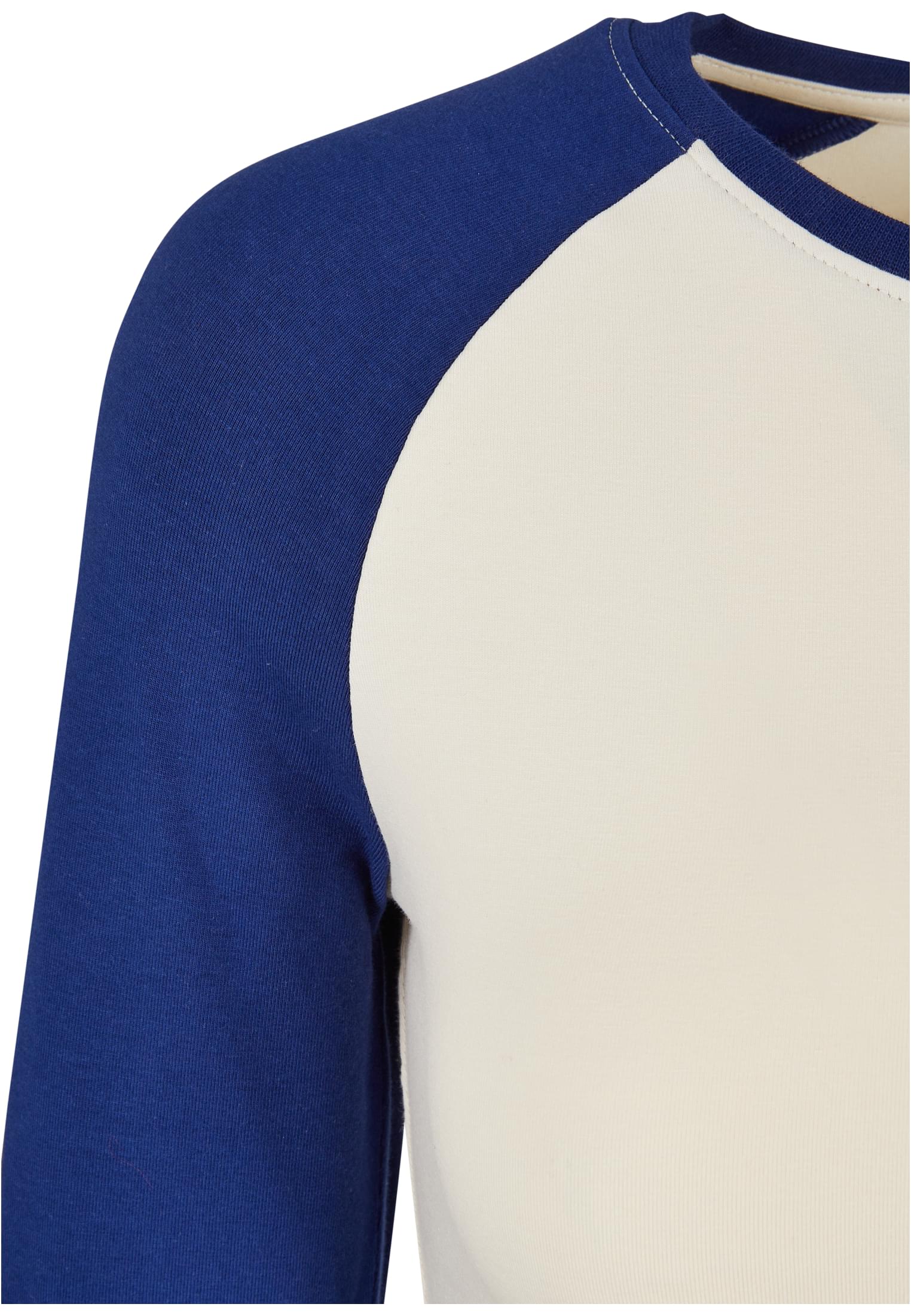 Ladies Organic Cropped Retro Baseball Longsleeve whitesand/spaceblue 3XL - variant image 8