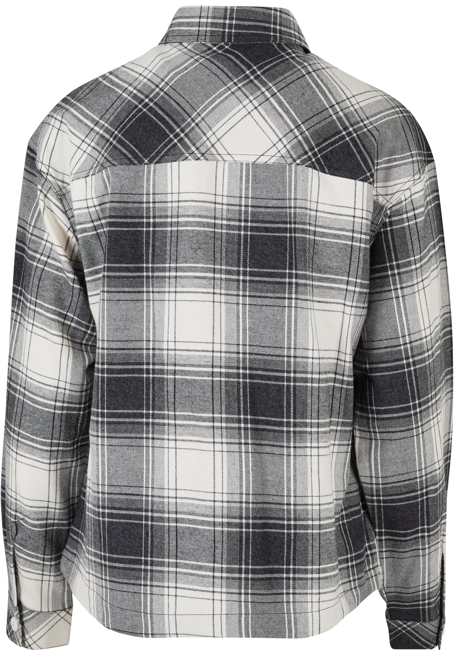 Ladies Oversized Check Shirt whitesand/black 3XL - variant image 6