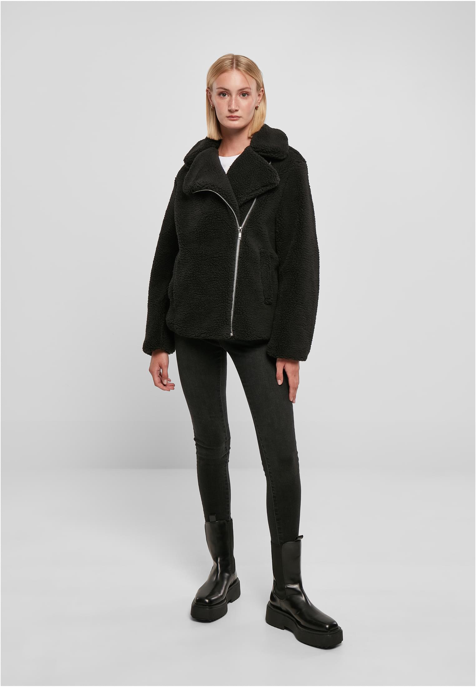 Ladies Sherpa Biker Jacket black 3XL - variant image 4