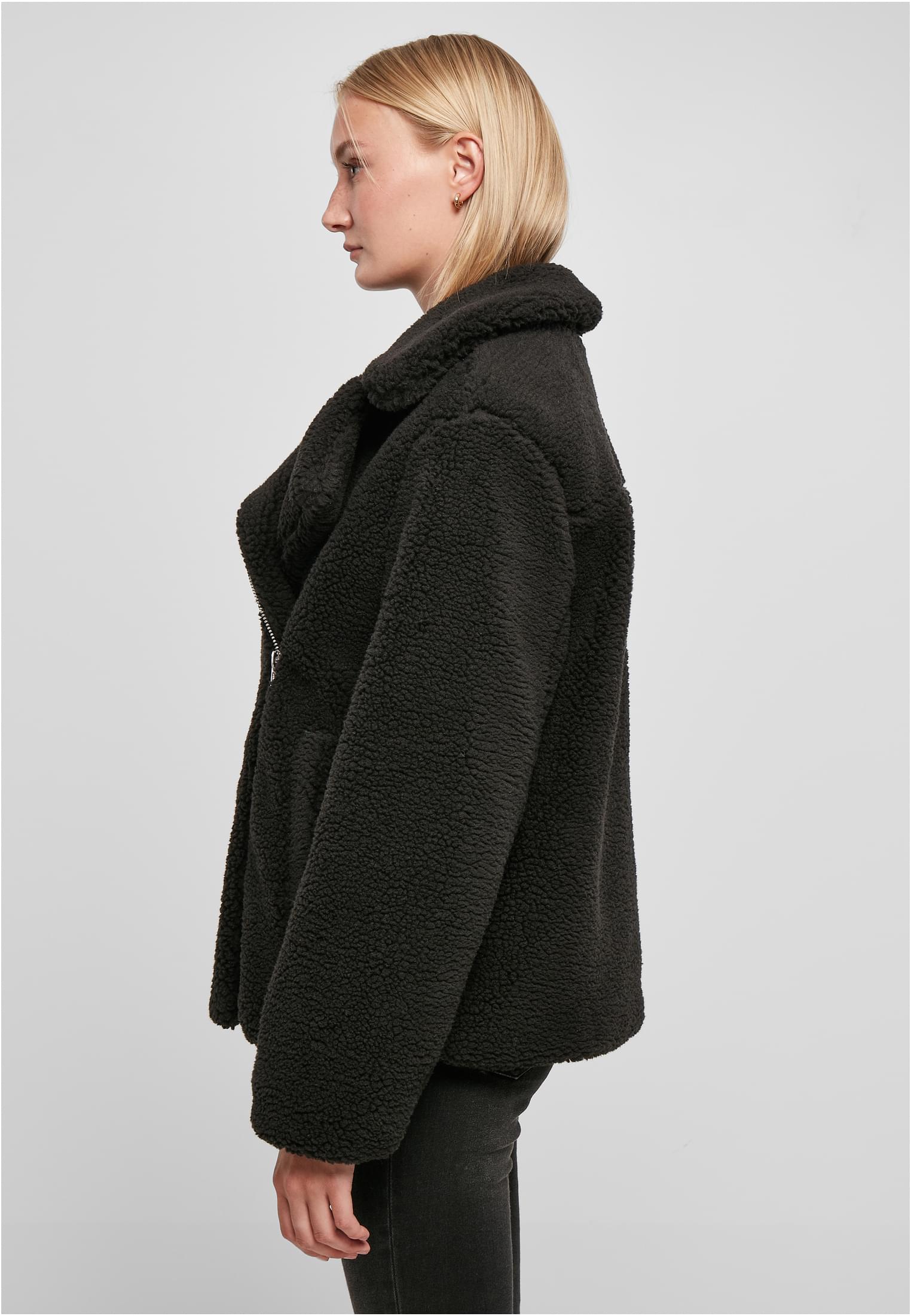 Ladies Sherpa Biker Jacket black 3XL - variant image 1