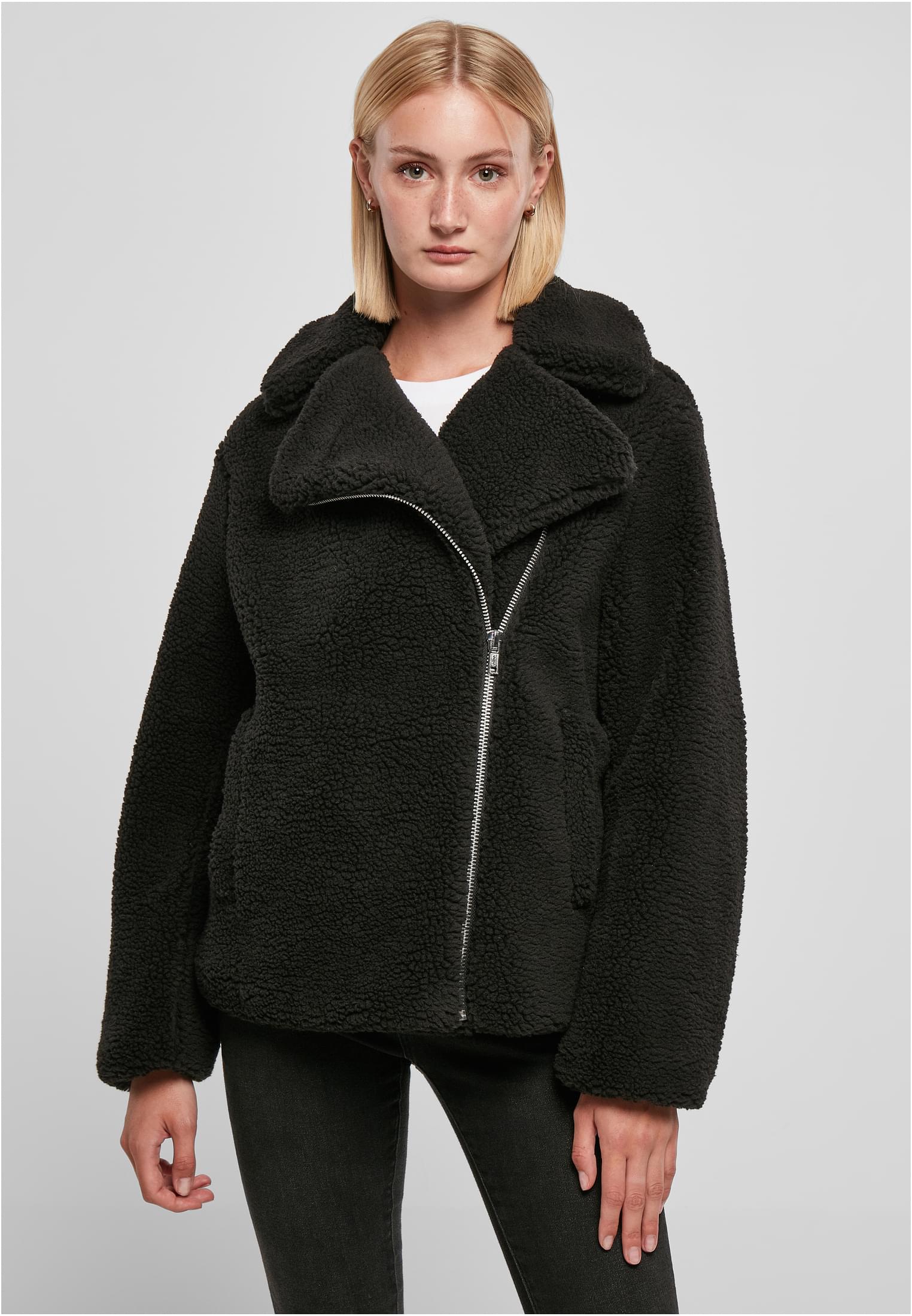 Ladies Sherpa Biker Jacket black 3XL - alternate variant 1