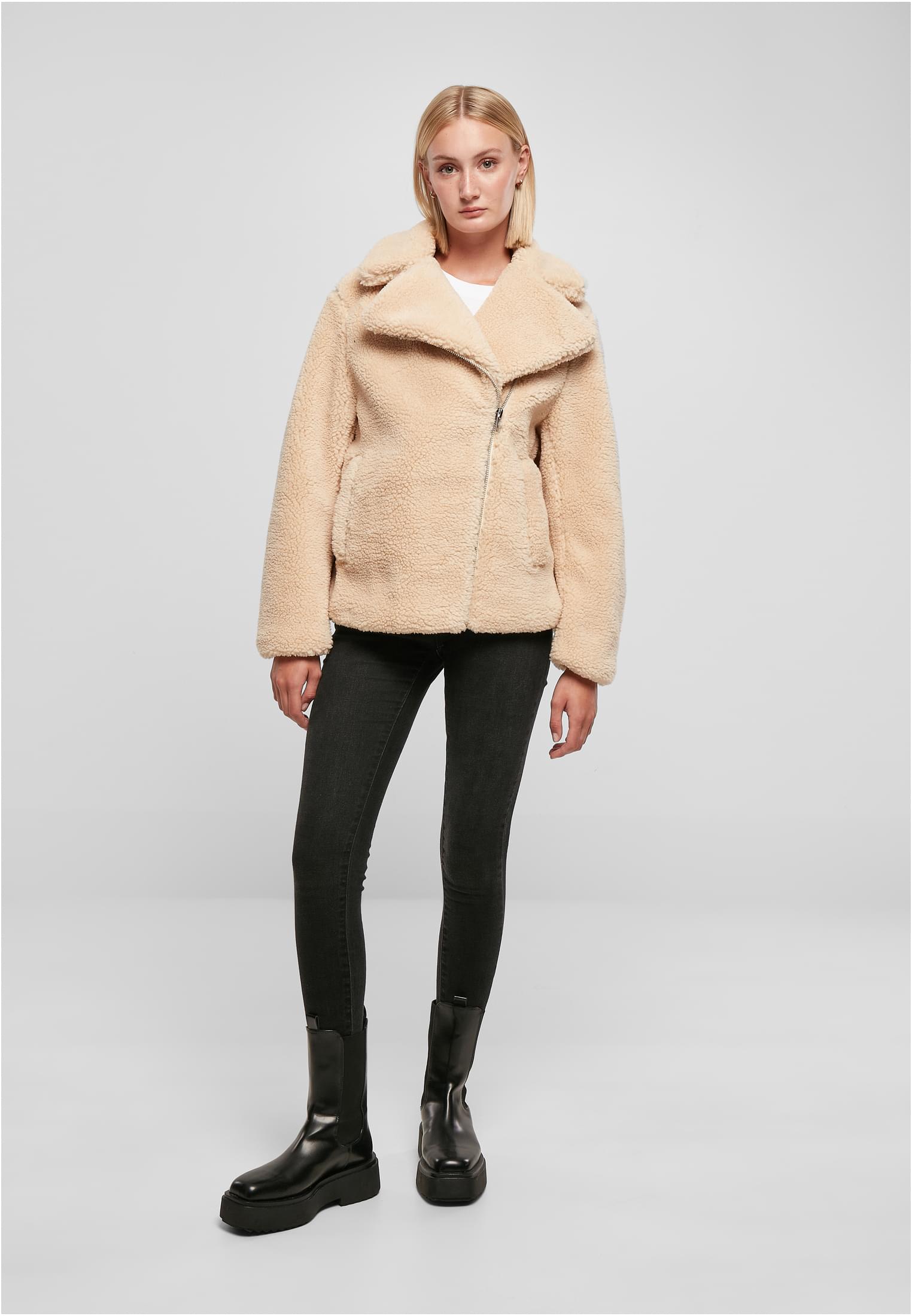 Ladies Sherpa Biker Jacket unionbeige 3XL - variant image 4