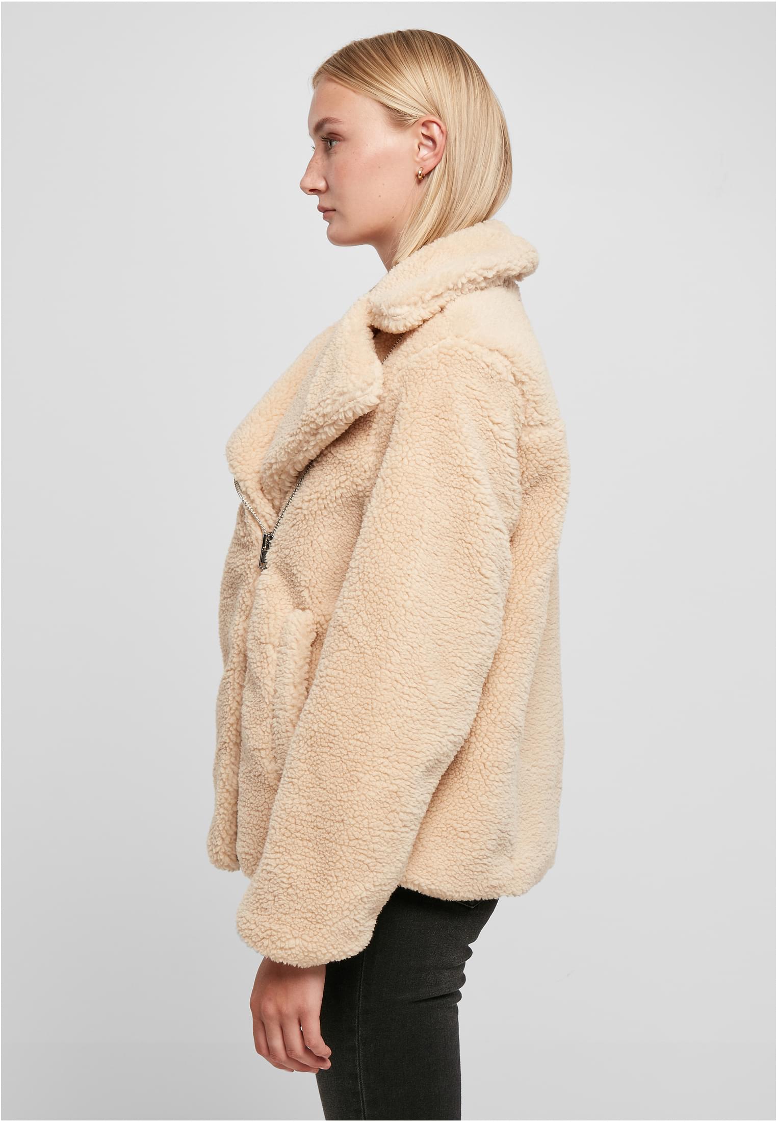 Ladies Sherpa Biker Jacket unionbeige 3XL - variant image 1