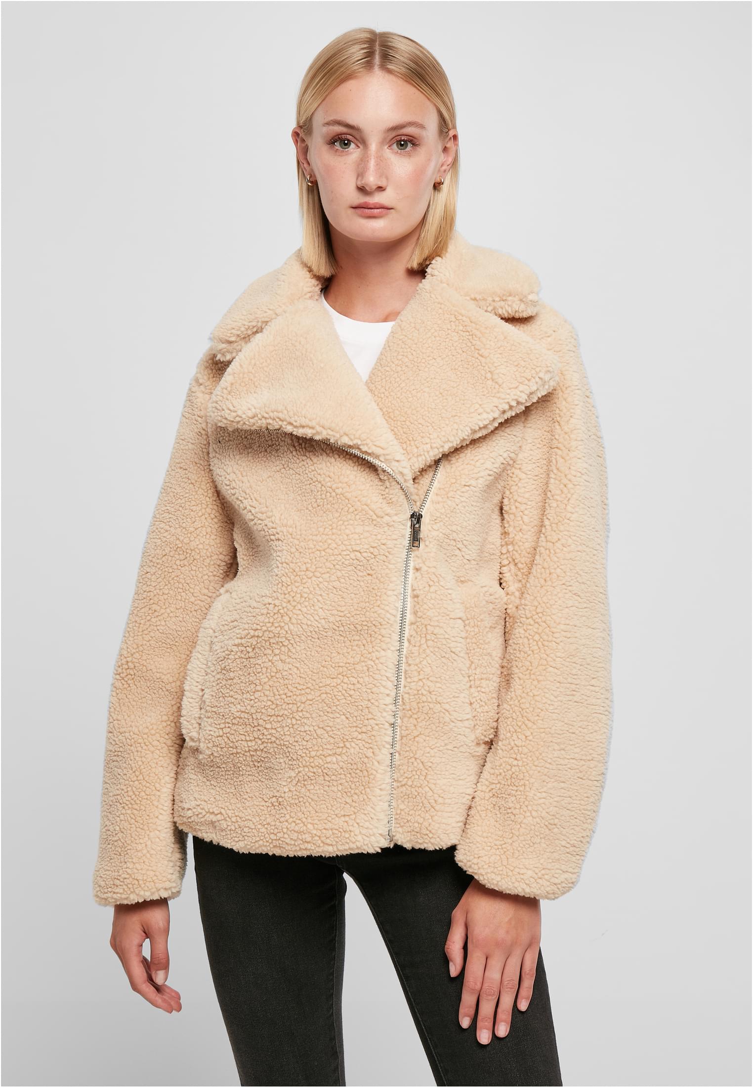 Ladies Sherpa Biker Jacket unionbeige 3XL - alternate variant 3