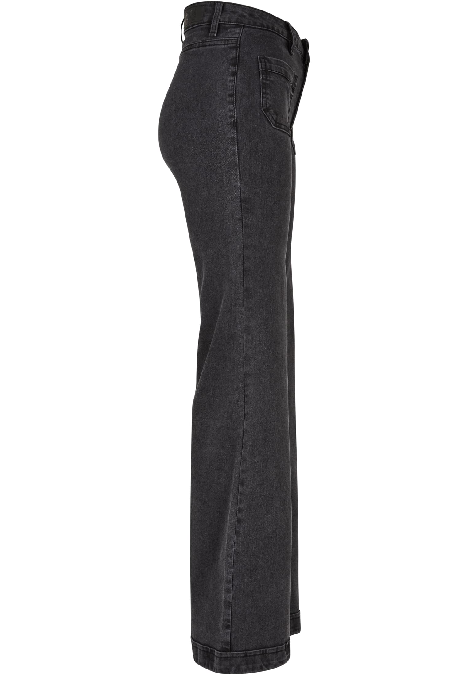 Ladies Vintage Flared Denim Pants black washed 26 - variant image 8