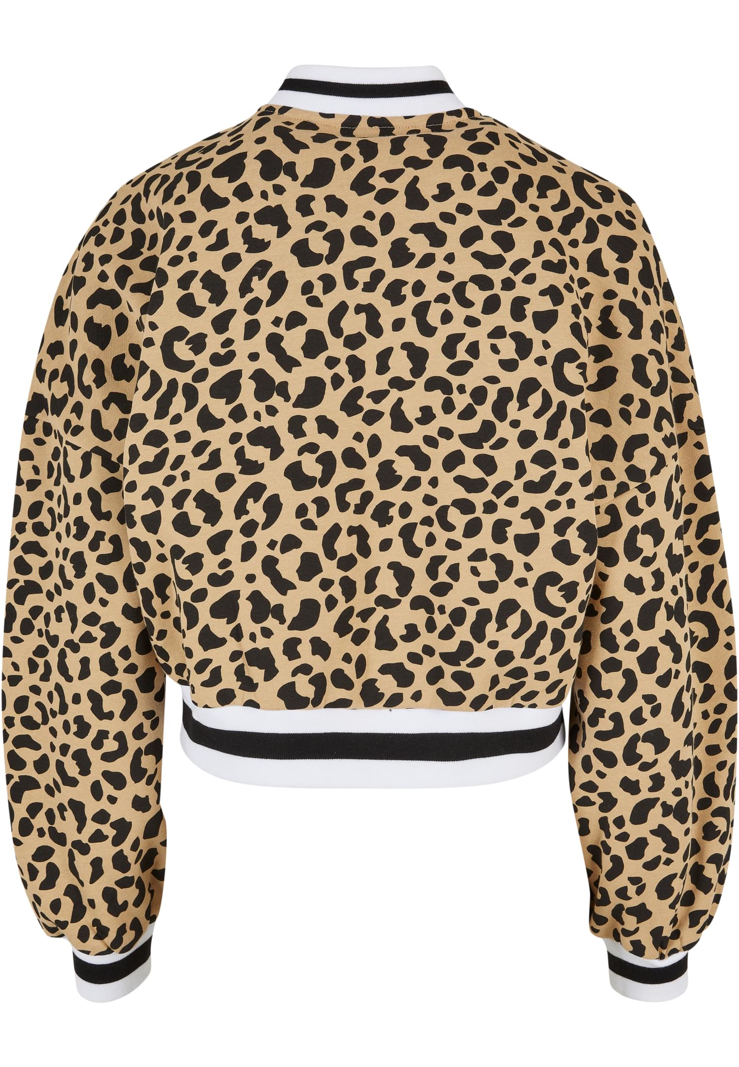 Ladies AOP Oversized College Sweat Jacket unionbeigeleo/black 3XL - variant image 6