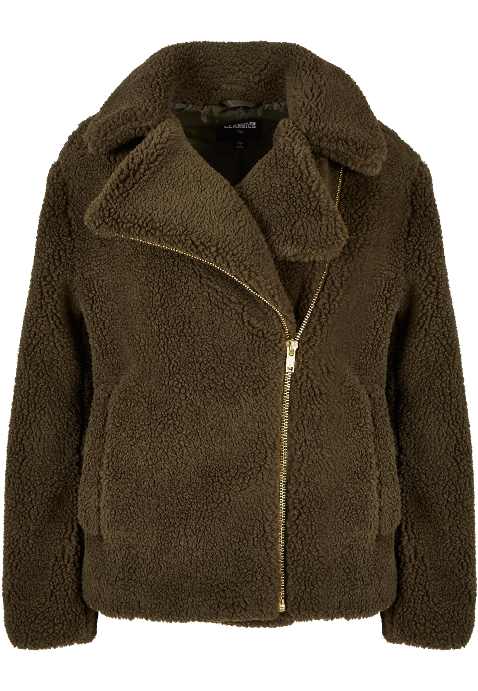 Ladies Sherpa Biker Jacket olive 3XL - variant image 5