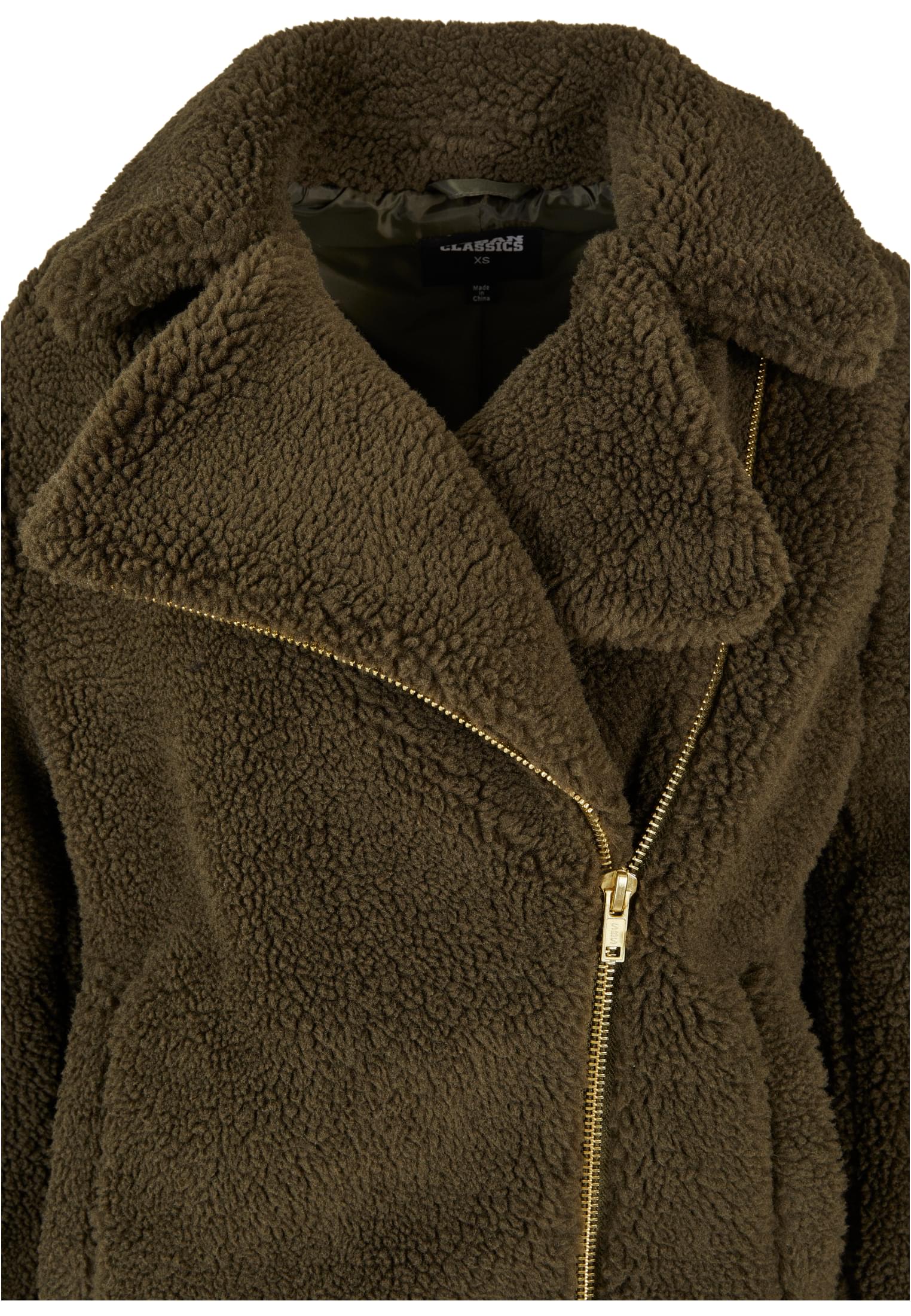 Ladies Sherpa Biker Jacket olive 3XL - variant image 7