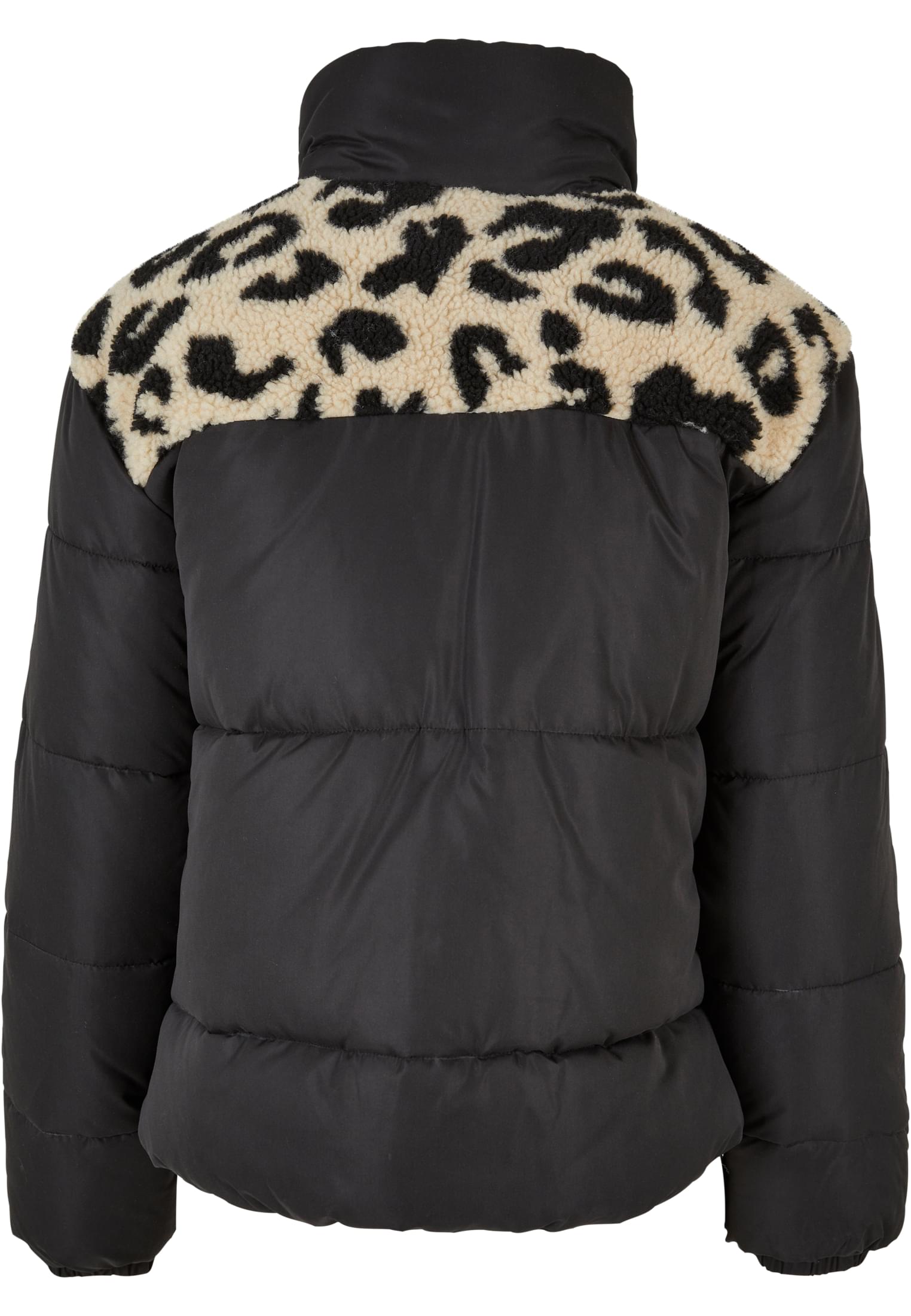 Ladies AOP Sherpa Mixed Puffer Jacket black/sandleo 3XL - variant image 6