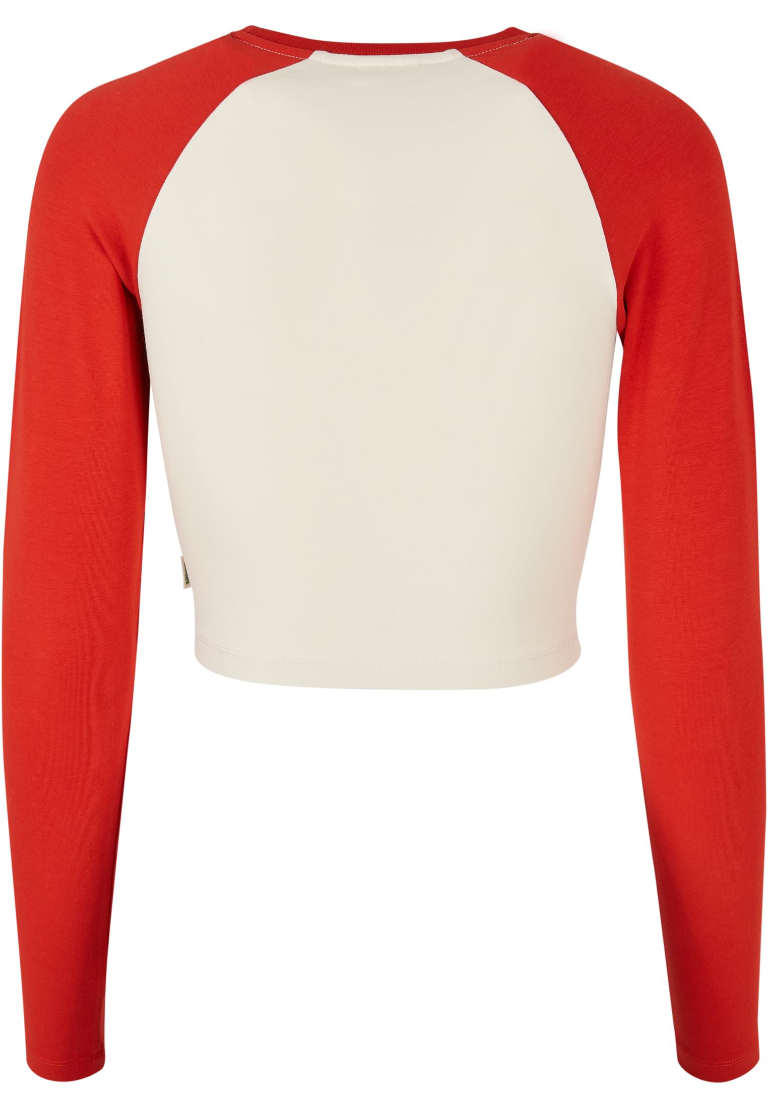 Ladies Organic Cropped Retro Baseball Longsleeve whitesand/hugered 3XL - variant image 6