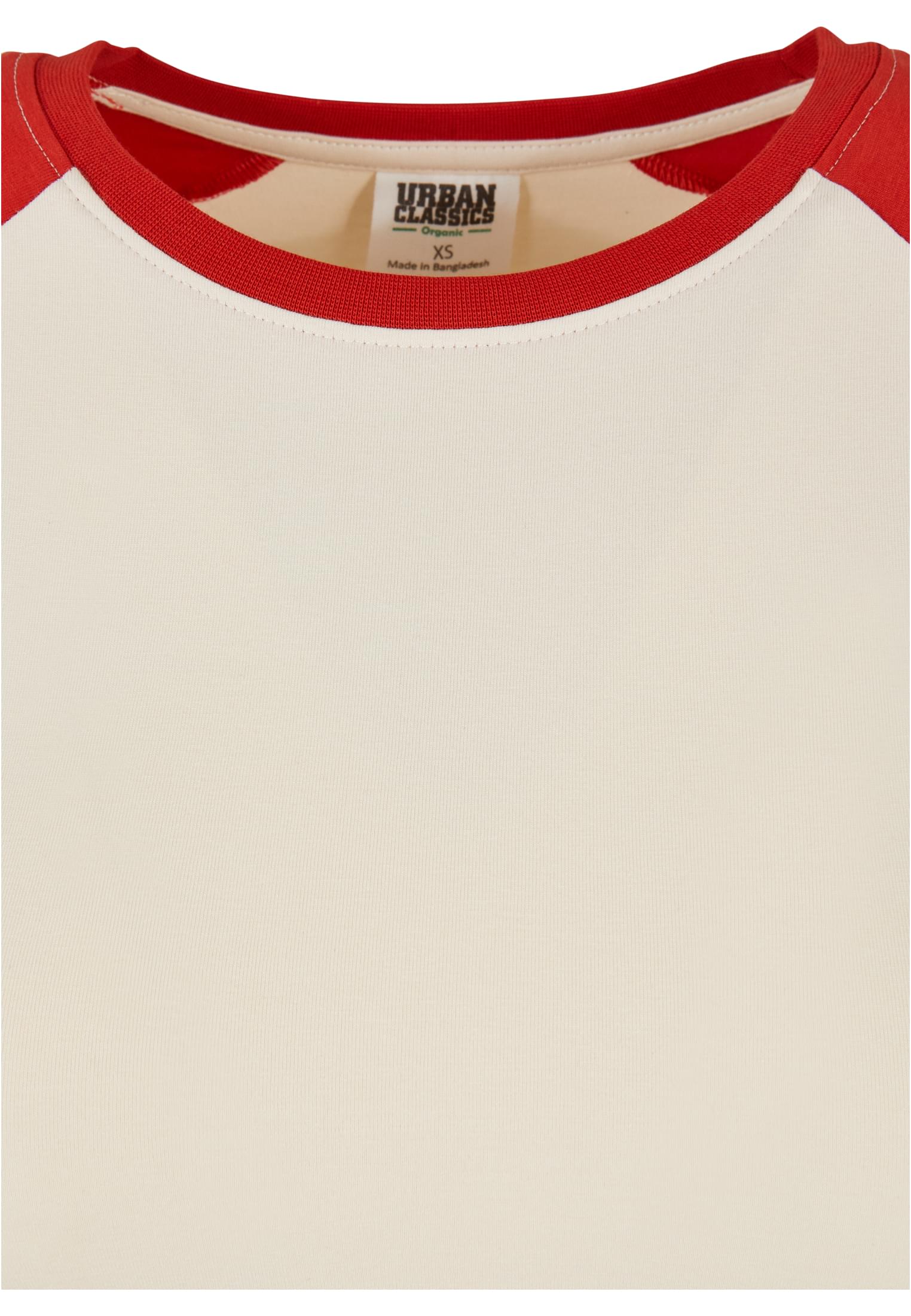 Ladies Organic Cropped Retro Baseball Longsleeve whitesand/hugered 3XL - variant image 7