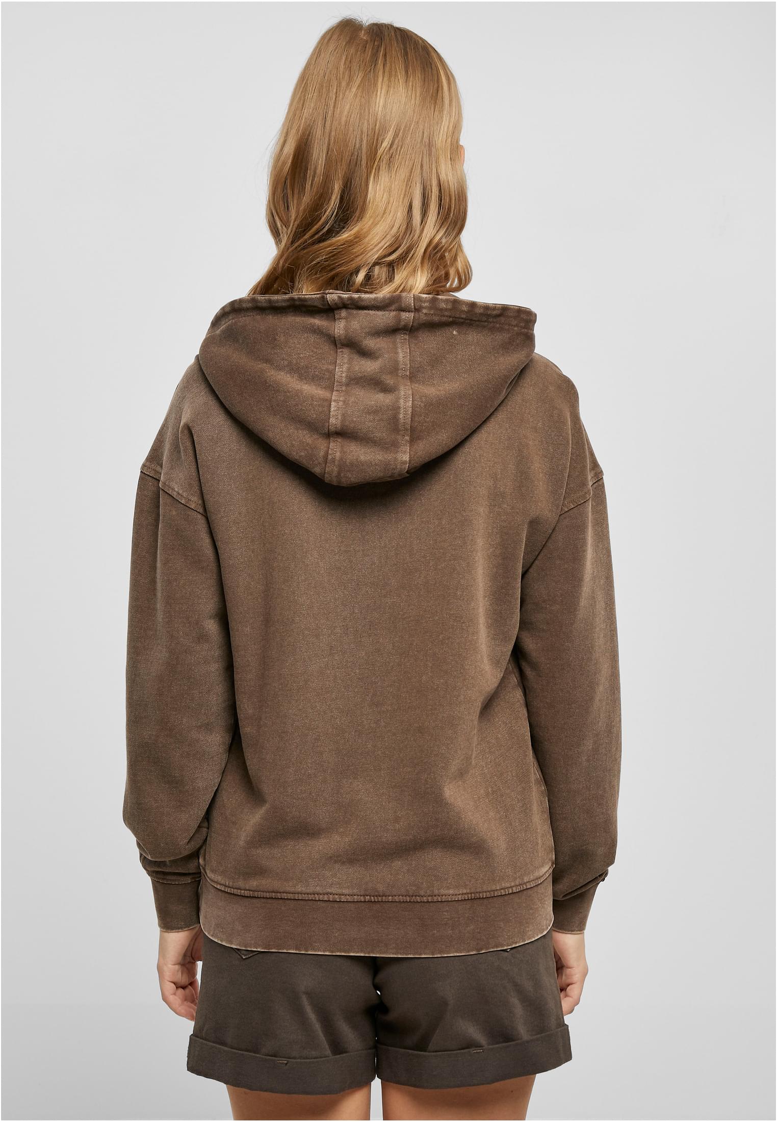 Ladies Small Embroidery Terry Hoody brown 3XL - variant image 2