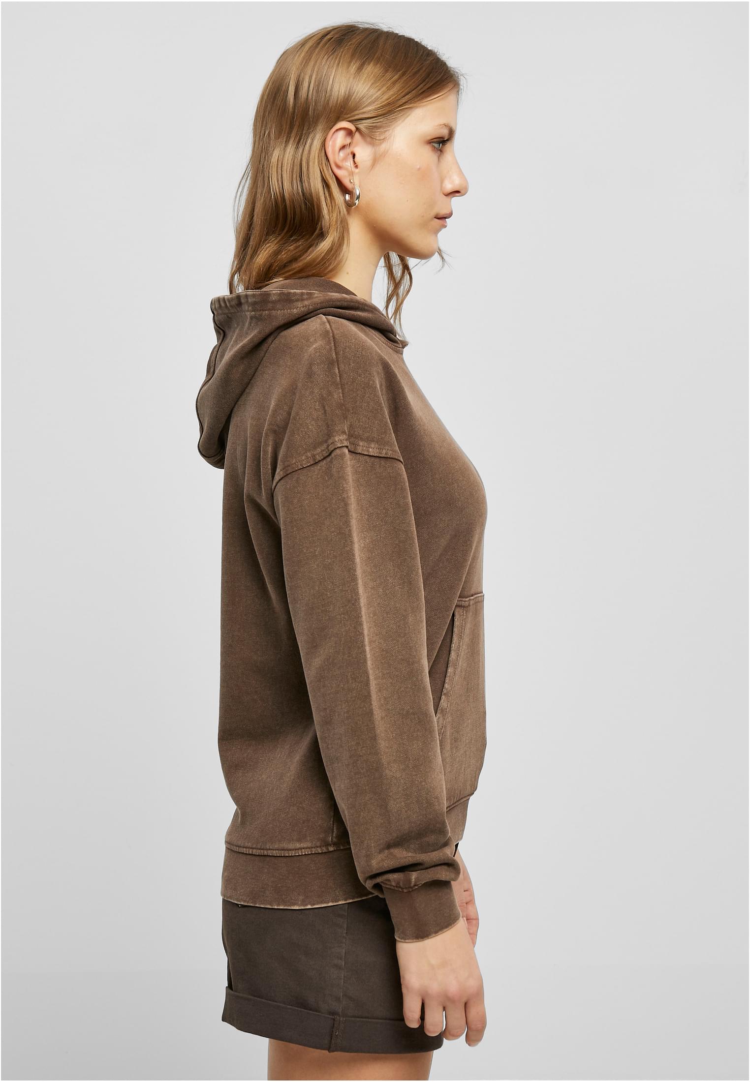 Ladies Small Embroidery Terry Hoody brown 3XL - variant image 3