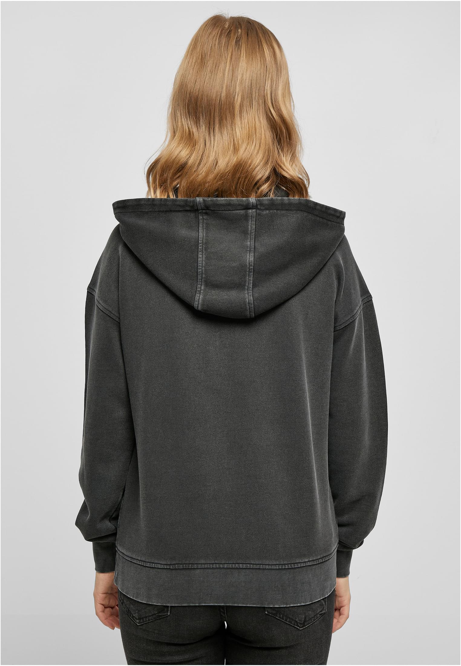 Mujeres Pequeño Bordado Terry Forro Polar negro 3XL
 - variant image 2