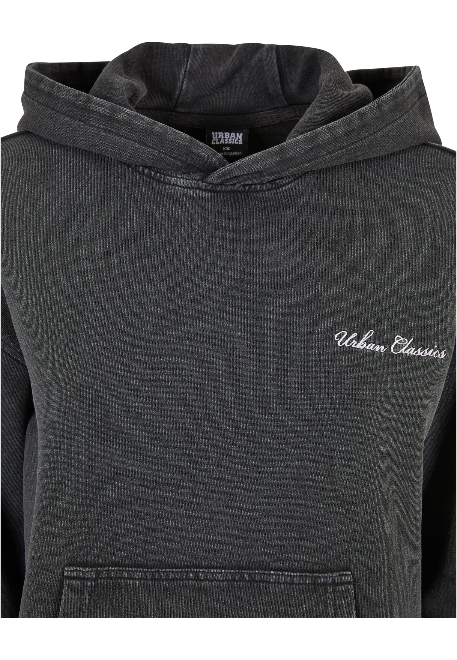 Mujeres Pequeño Bordado Terry Forro Polar negro 3XL
 - variant image 7