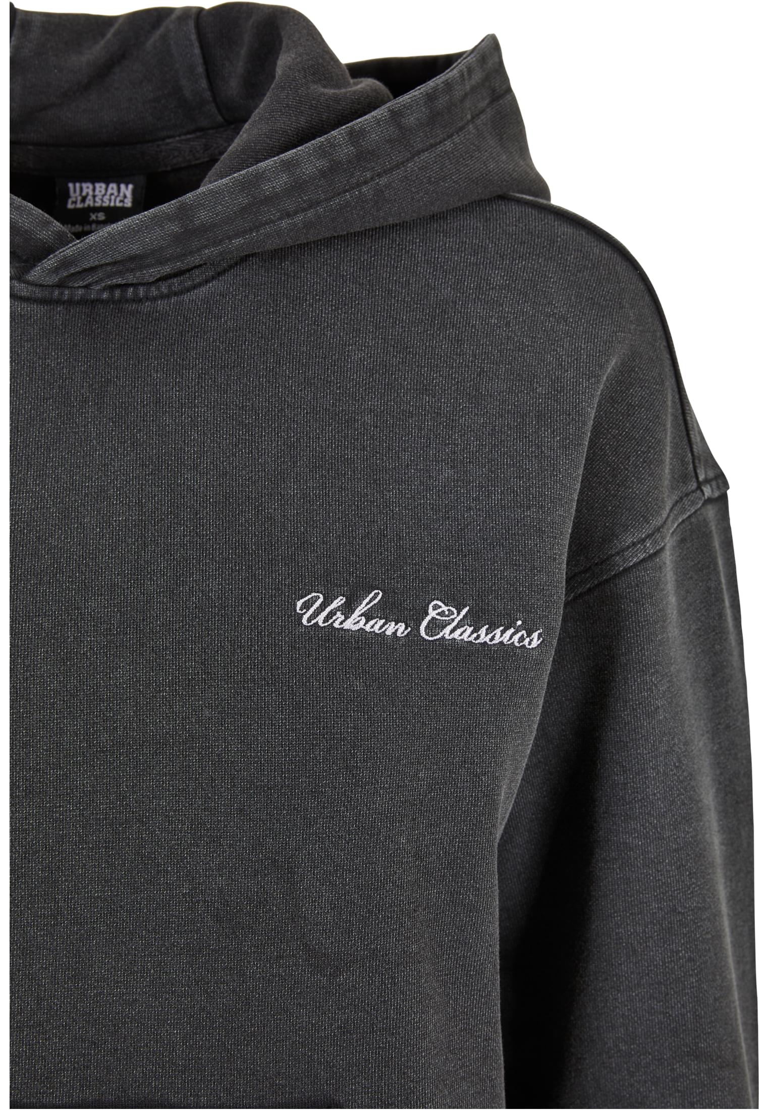 Mujeres Pequeño Bordado Terry Forro Polar negro 3XL
 - variant image 8