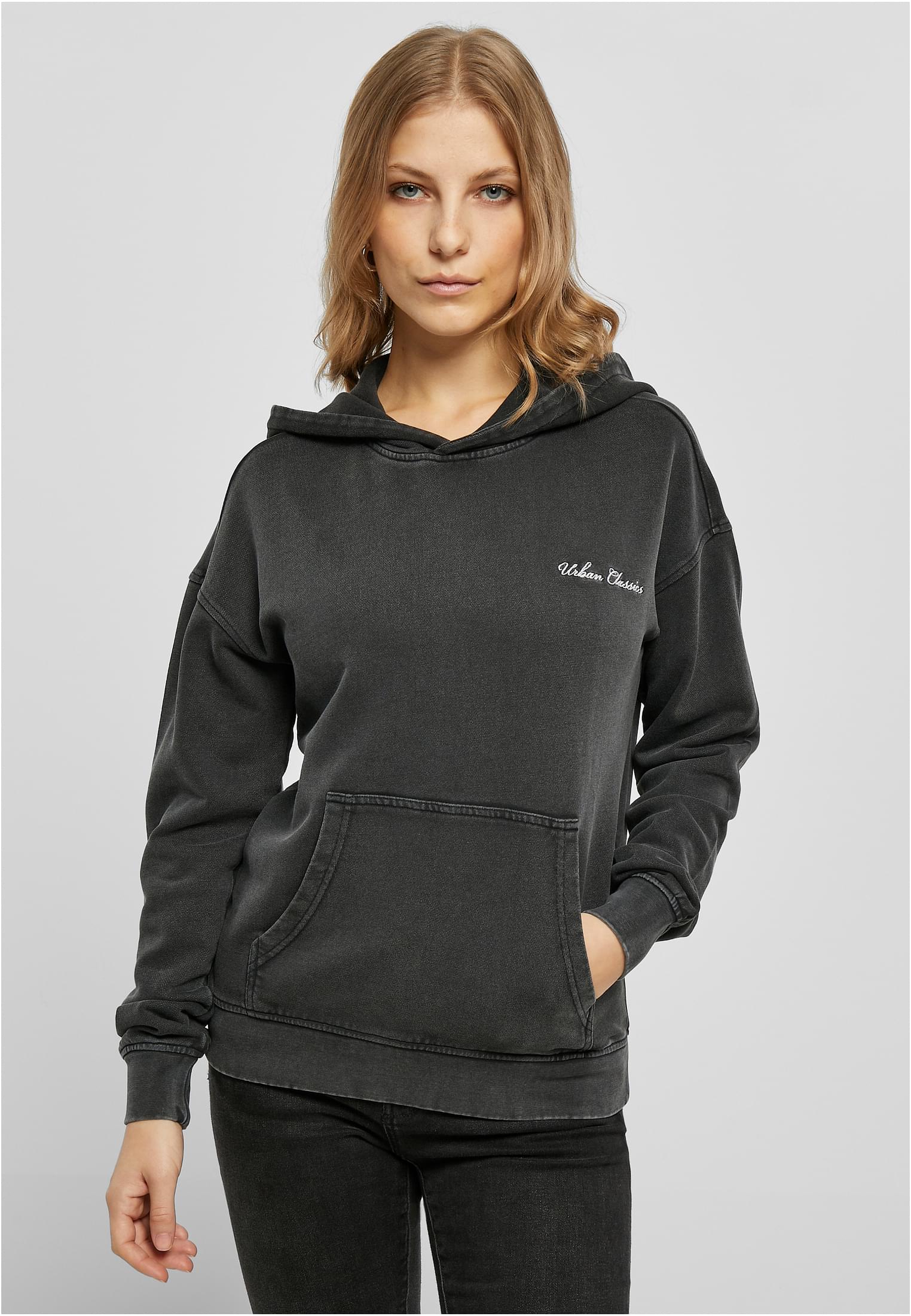 Ladies Small Embroidery Terry Hoody black 3XL - alternate variant 1
