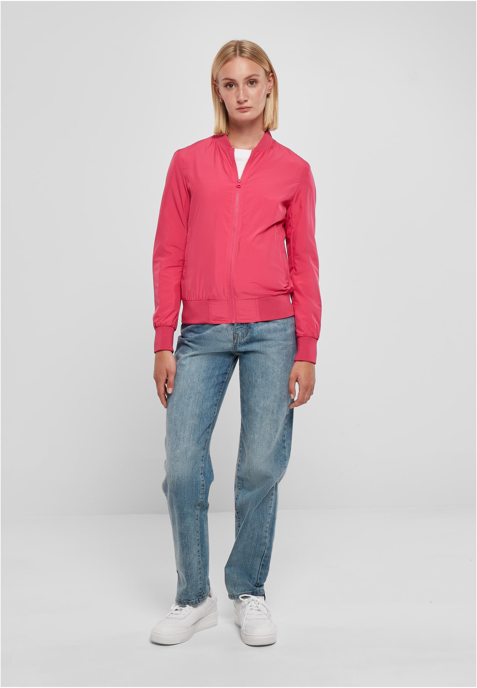 Ladies Light Bomber Jacket hibiskus pink 3XL - variant image 4