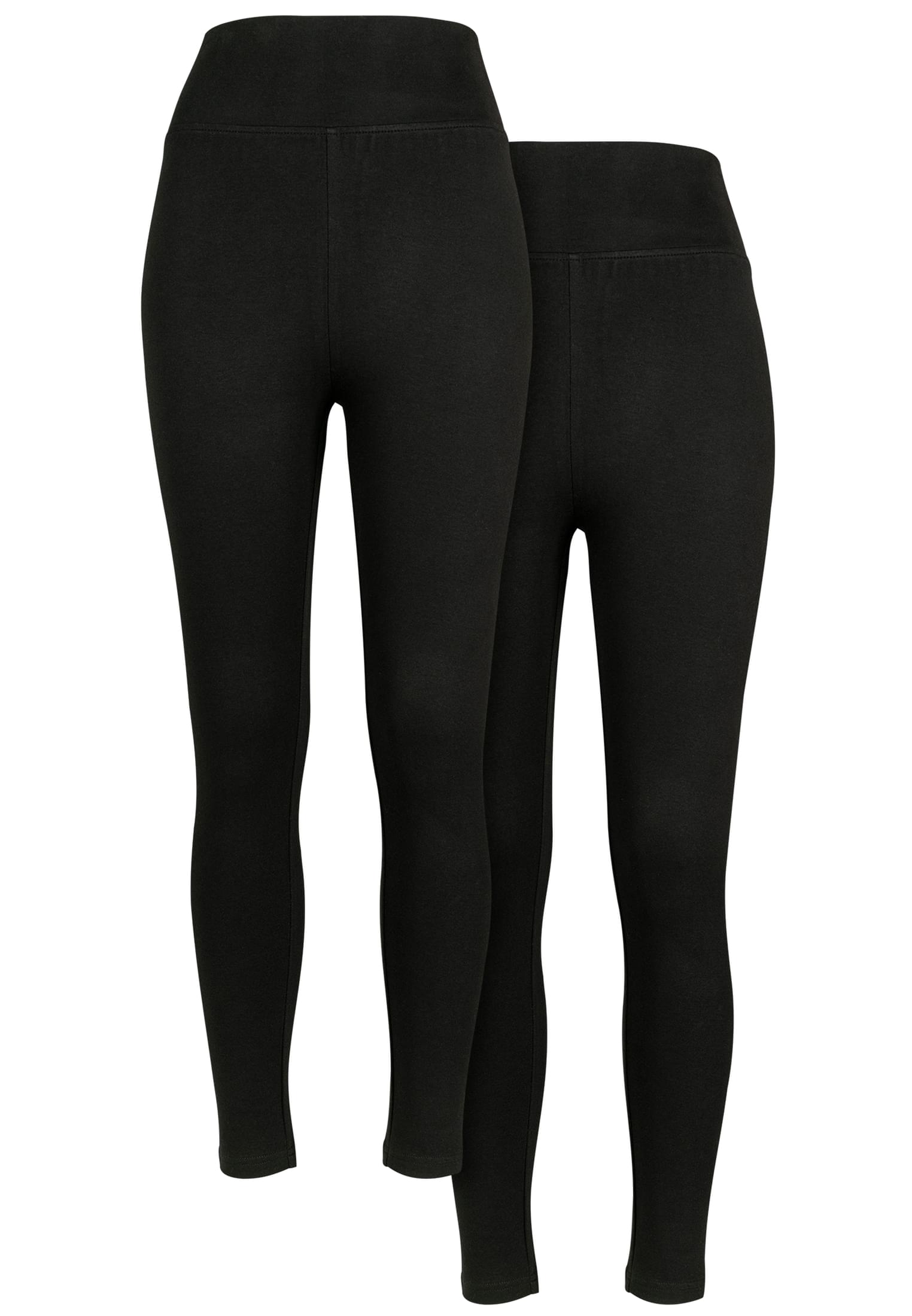 Ladies High Waist Jersey Leggings 2-Pack black+black 3XL - variant image 5