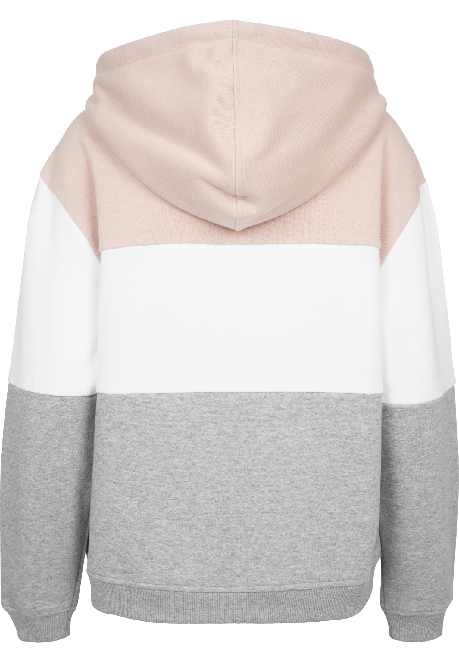 Ladies Oversize 3-Tone Hoody light rose/white/grey L - variant image 6