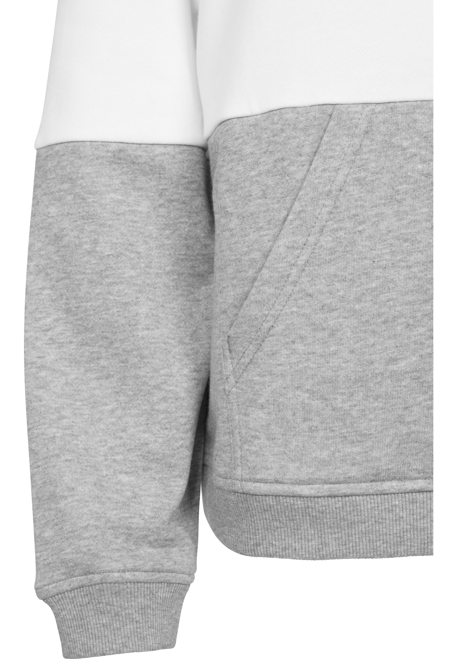 Ladies Oversize 3-Tone Hoody light rose/white/grey L - variant image 9