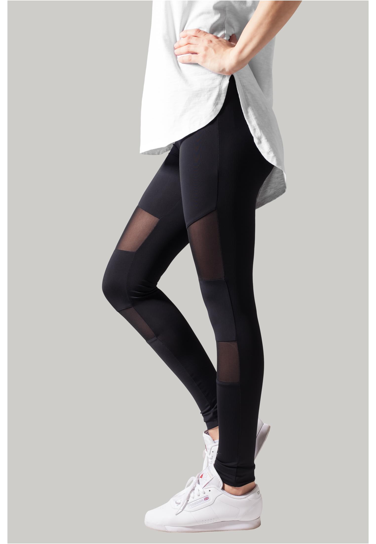 Ladies Tech Mesh Leggings black 3XL - variant image 1