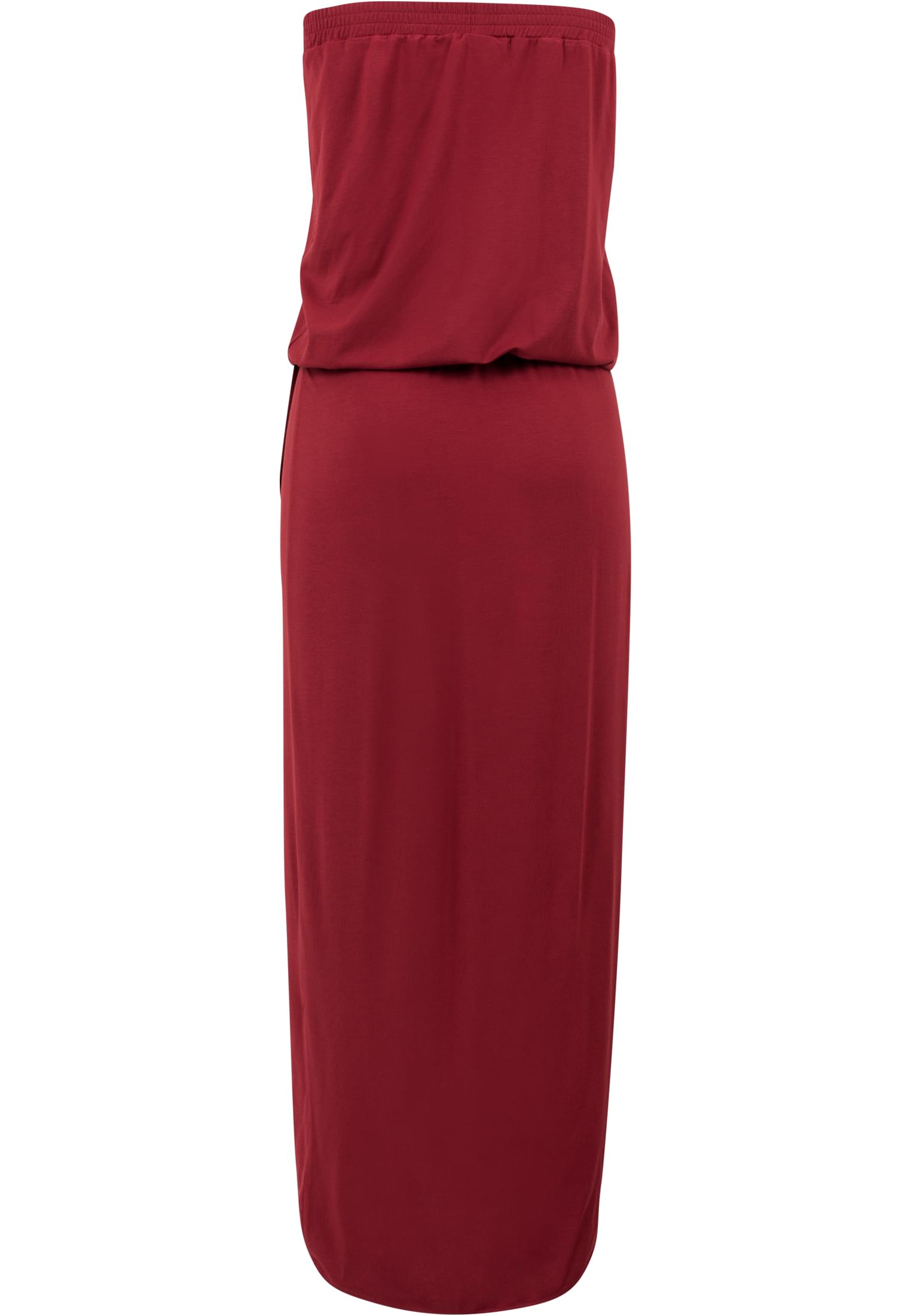 Ladies Viscose Bandeau Dress burgundy 3XL - variant image 2