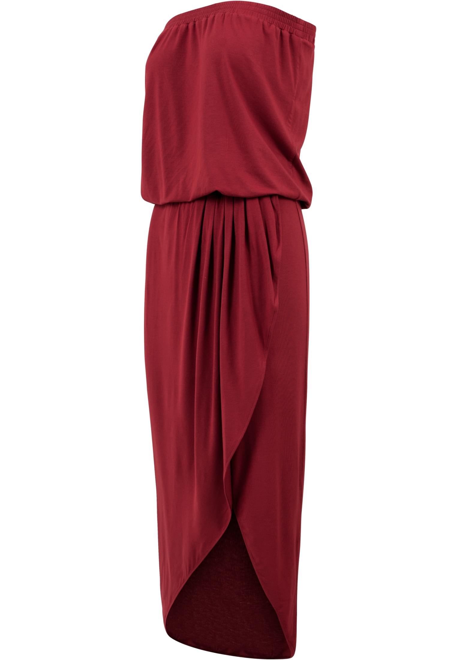 Ladies Viscose Bandeau Dress burgundy 3XL - variant image 4