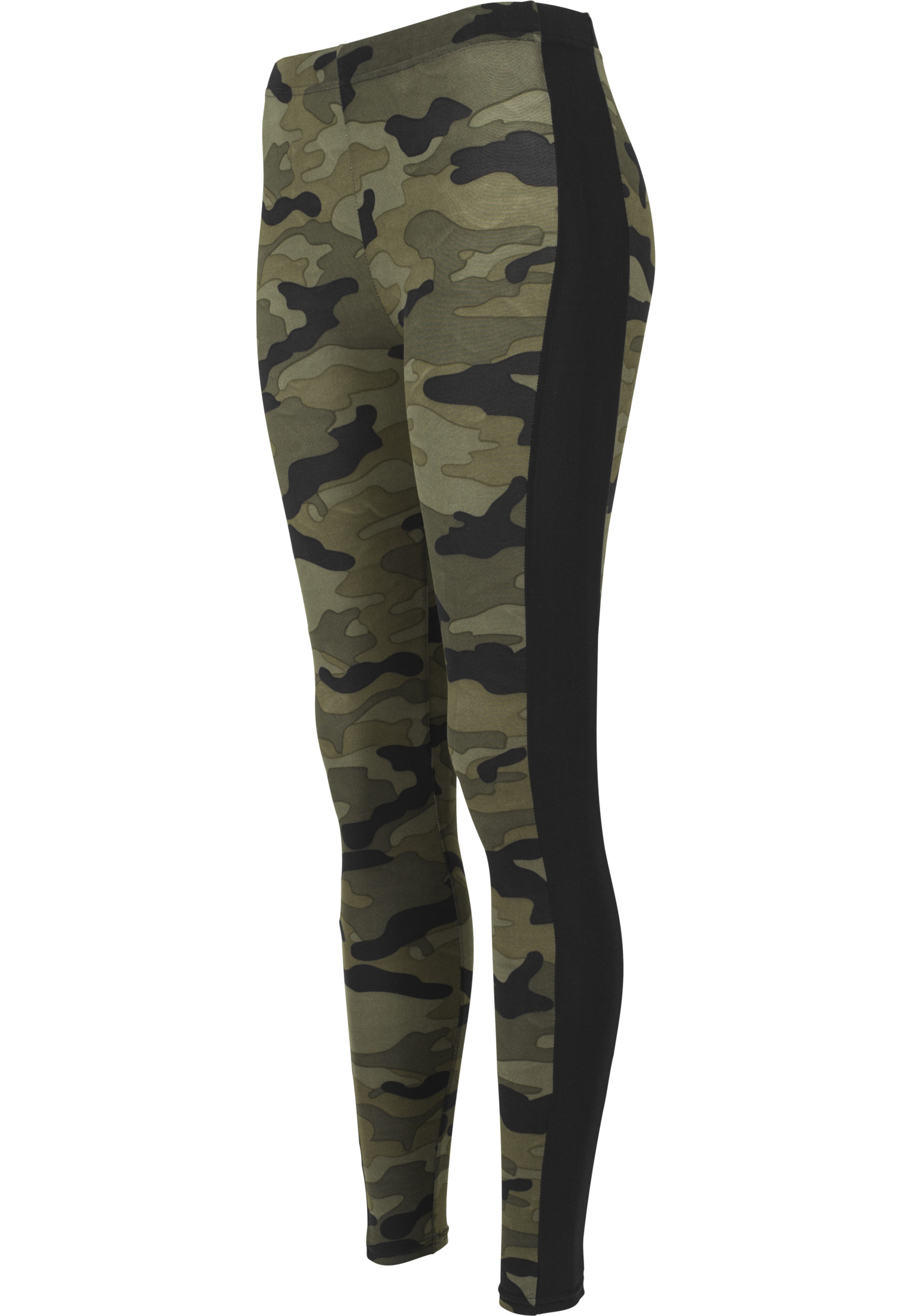 Ladies Camo Stripe Leggings woodcamo/blk 3XL - variant image 6