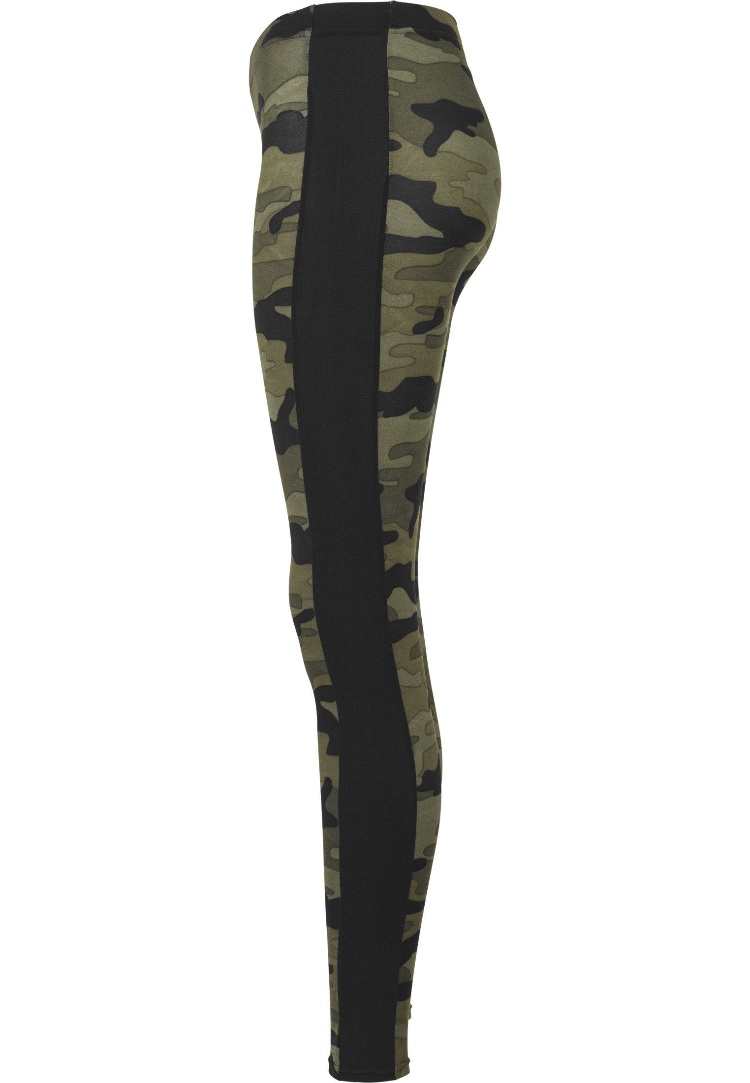Ladies Camo Stripe Leggings woodcamo/blk 3XL - variant image 7