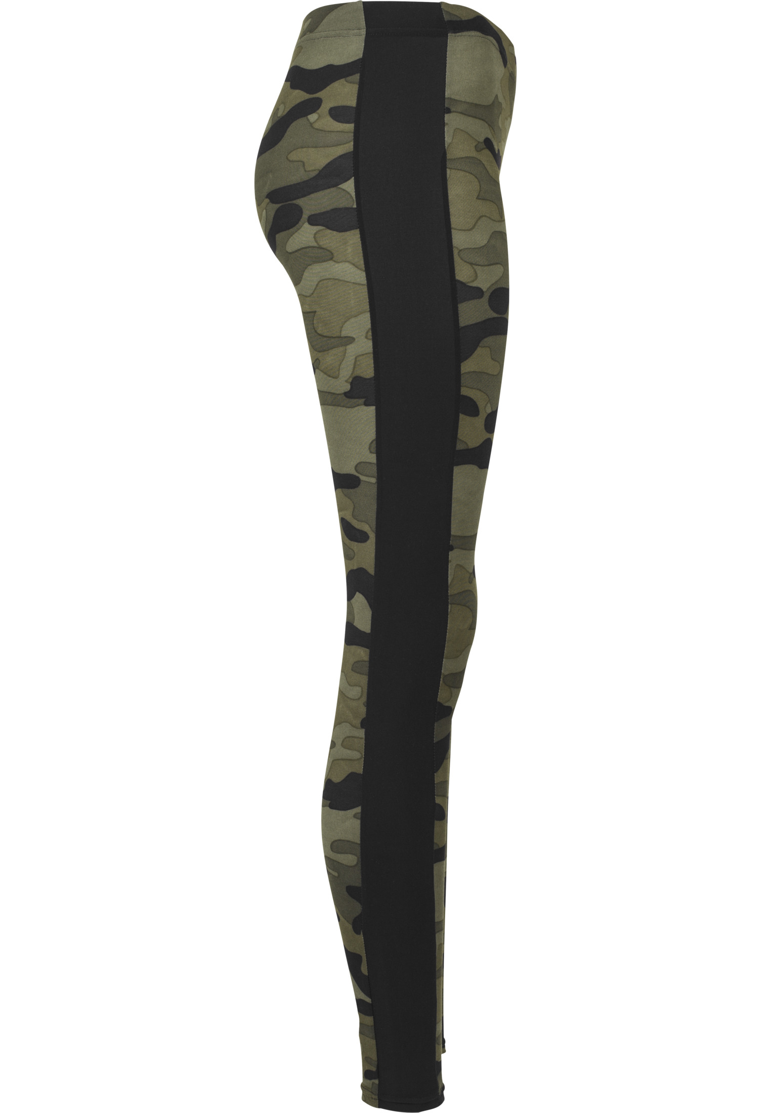 Ladies Camo Stripe Leggings woodcamo/blk 3XL - variant image 9