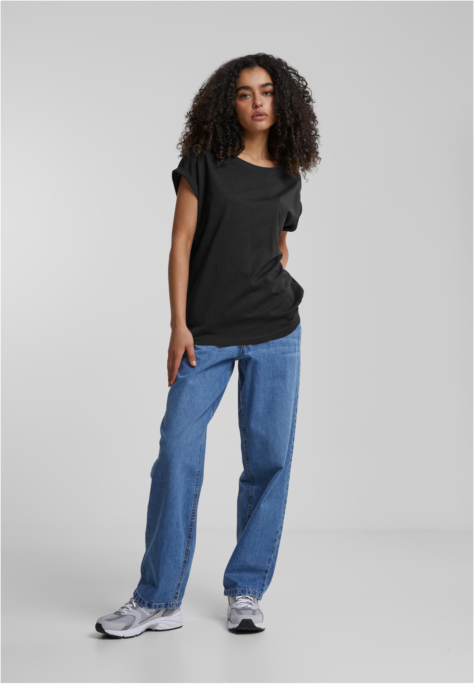 Ladies Extended Shoulder Tee black 3XL - variant image 2