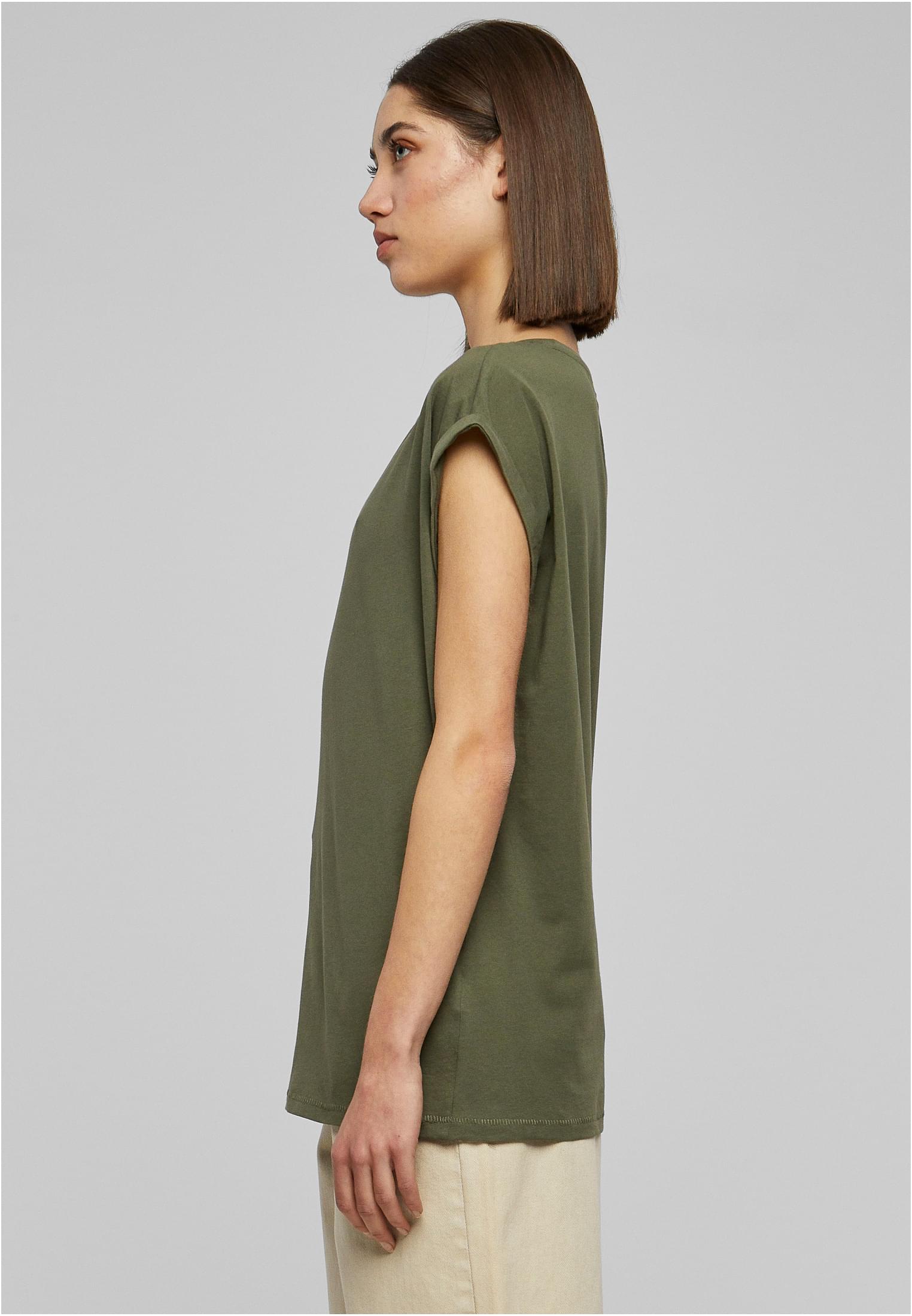Ladies Extended Shoulder Tee olive 3XL - variant image 1