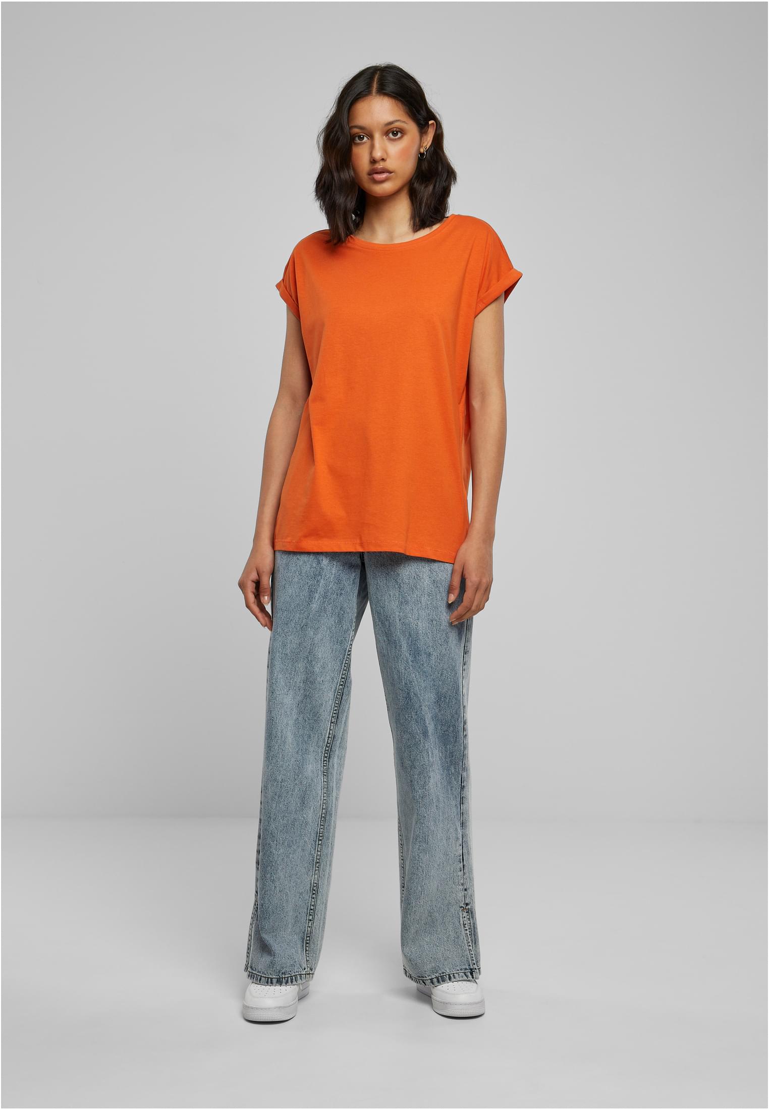 Ladies Extended Shoulder Tee rust orange 3XL - variant image 4