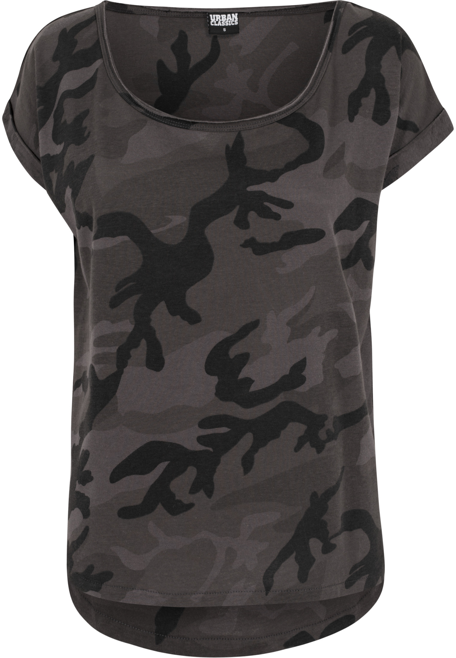 女性 卡摸 後背形 T 恤 深色卡摸 3XL
 - variant image 1