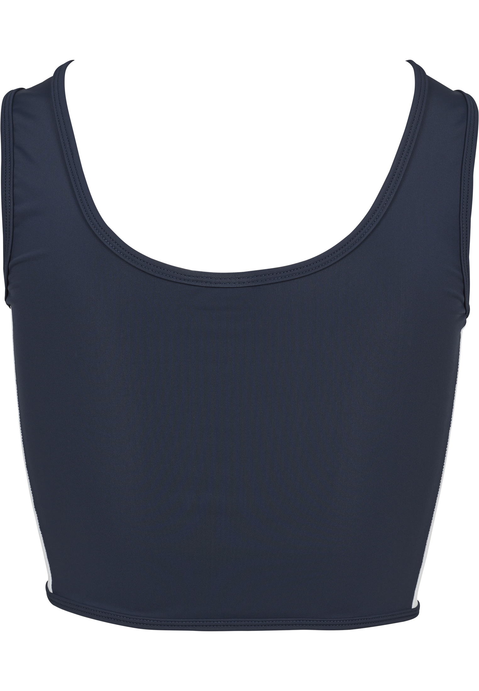 Ladies Side Stripe Cropped Zip Top navy/fire red/white L - variant image 6